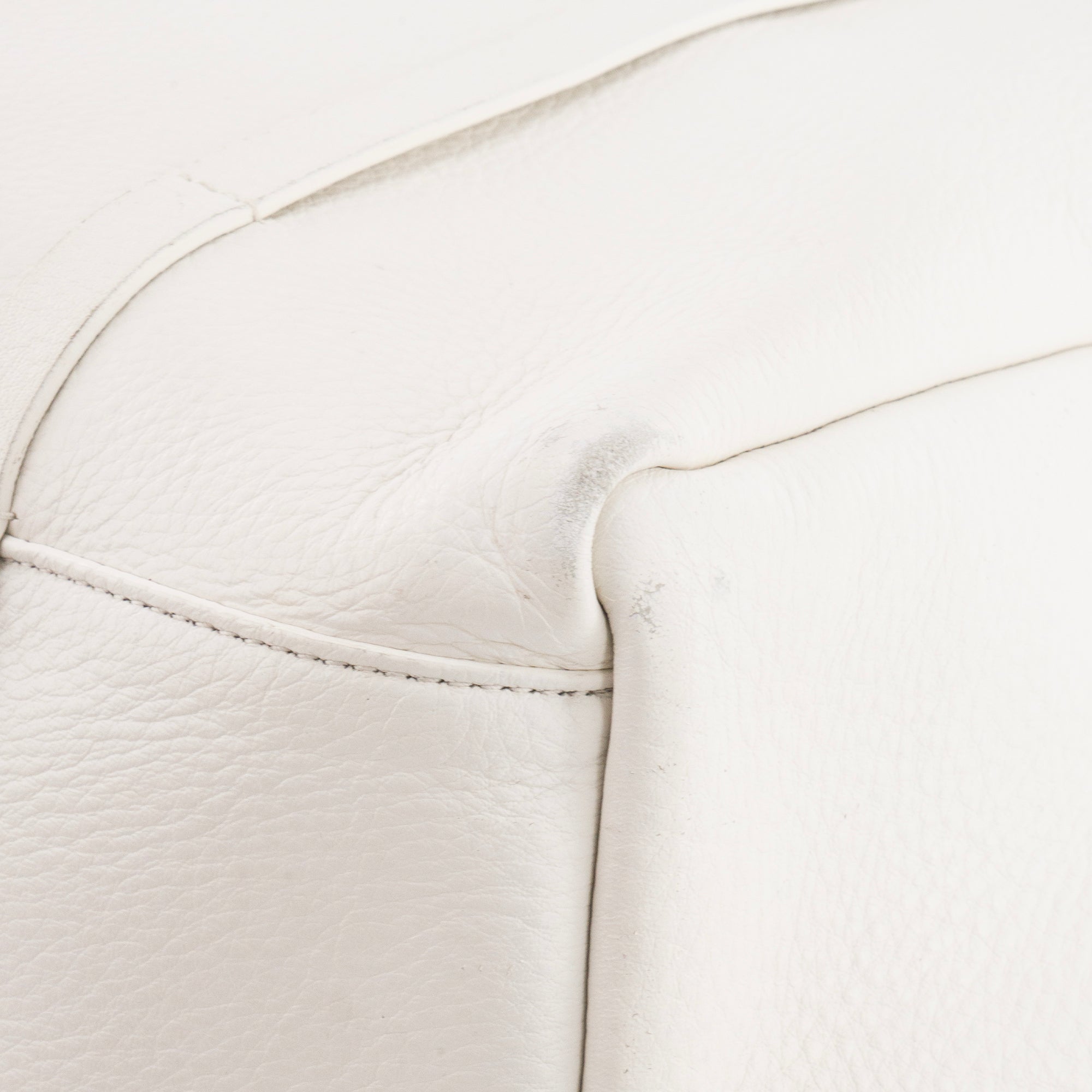 BALENCIAGA - Sac cabas Everyday Balenciaga en cuir grainé blanc
