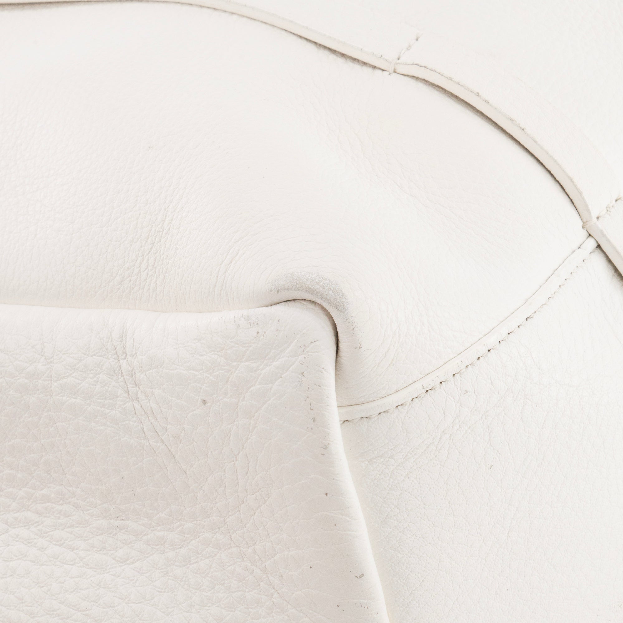 BALENCIAGA - Sac cabas Everyday Balenciaga en cuir grainé blanc