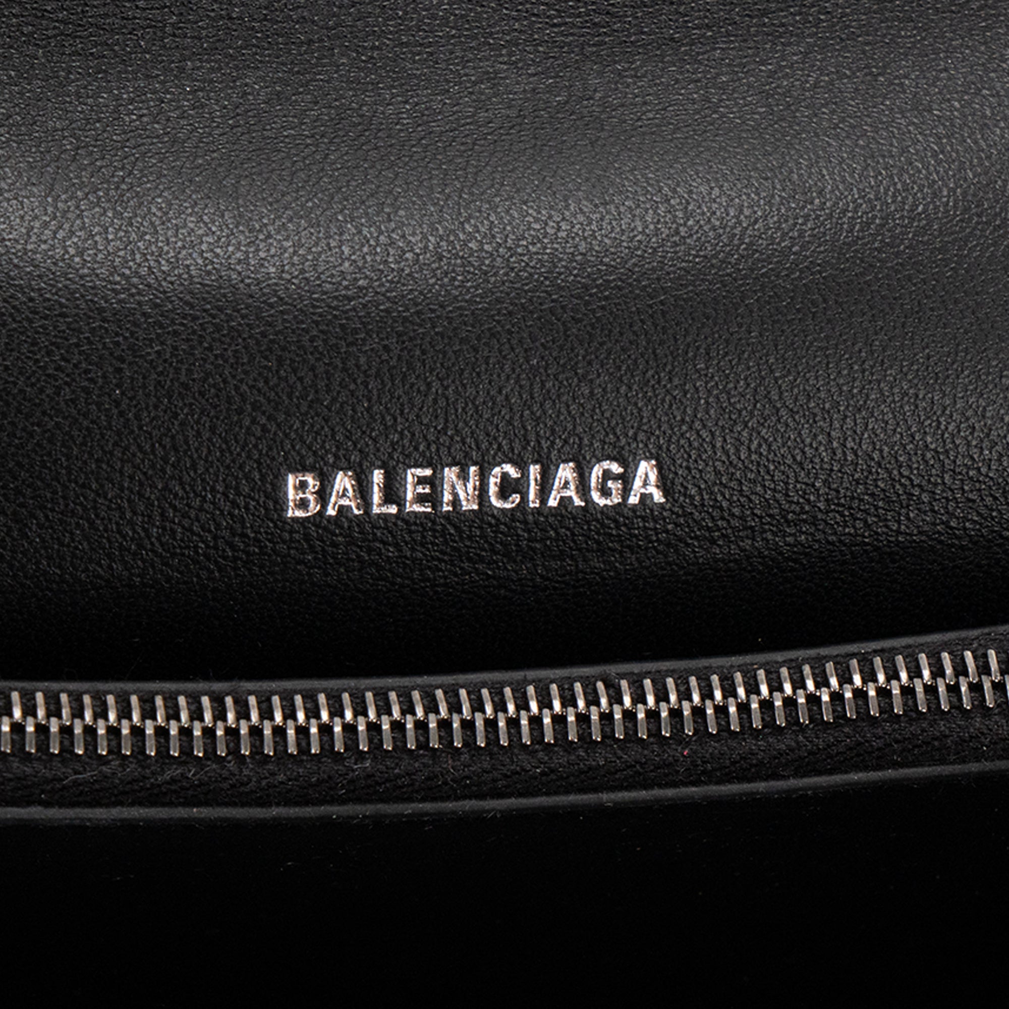 BALENCIAGA - Sac Crush PM Balenciaga en cuir froissé noir
