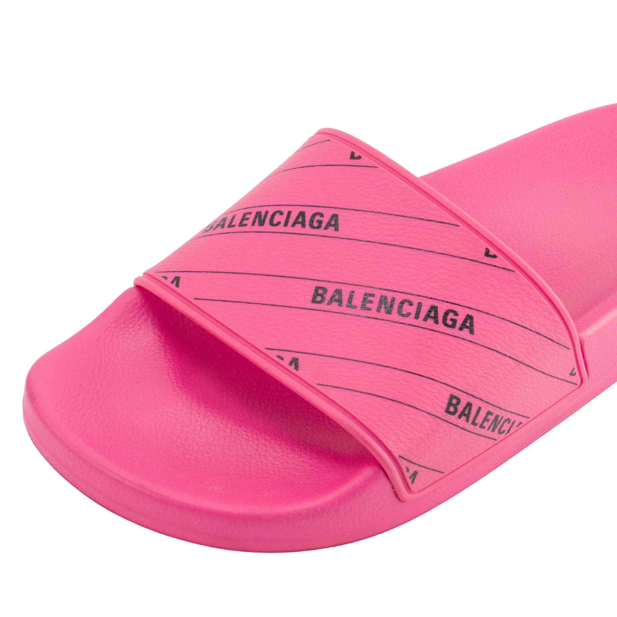 BALENCIAGA - Sandales Pool Balenciaga en caoutchouc rose (T36)