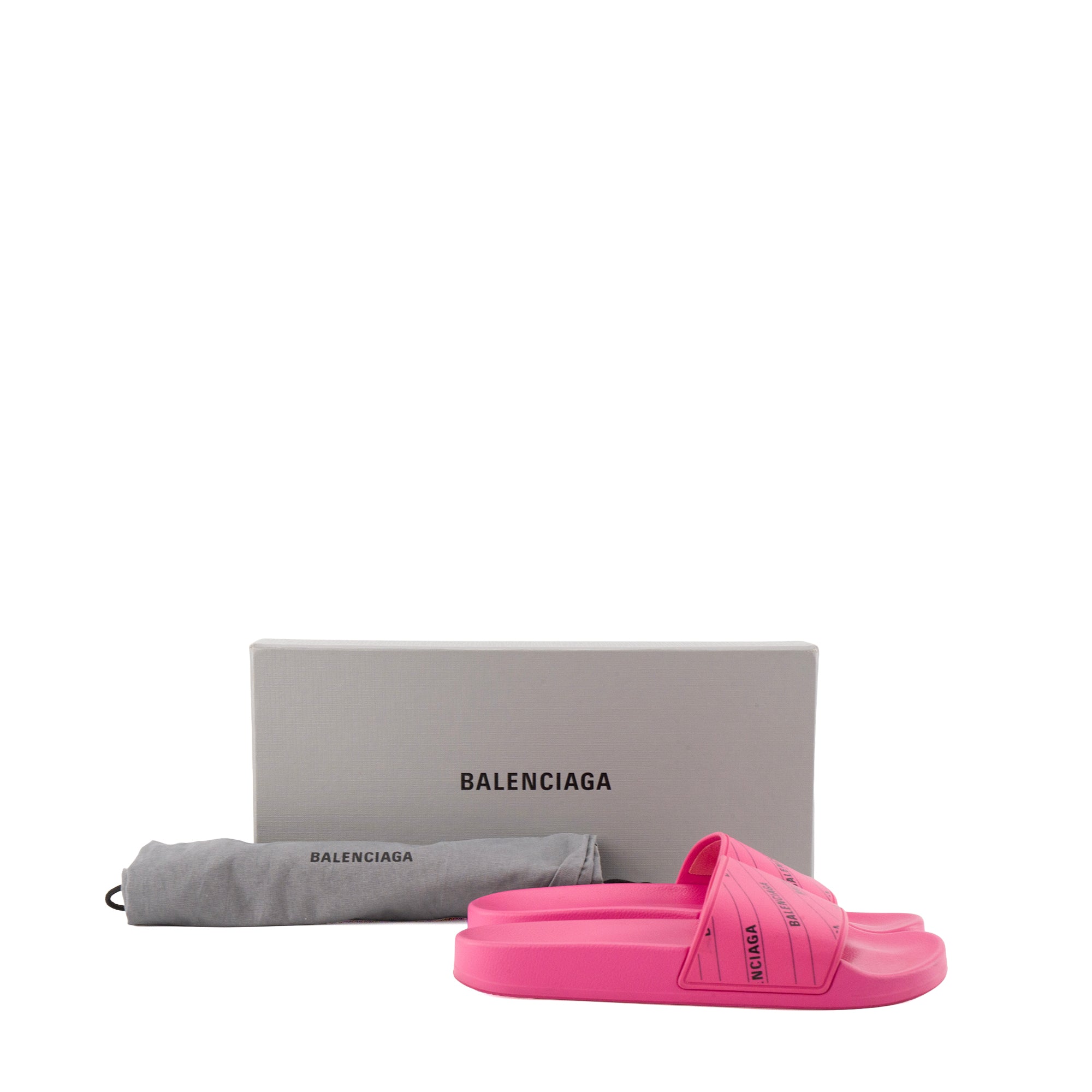 BALENCIAGA - Sandales Pool Balenciaga en caoutchouc rose (T36)