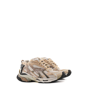 BALENCIAGA - Sneakers Runner Balenciaga en toile et cuir beige (T37)