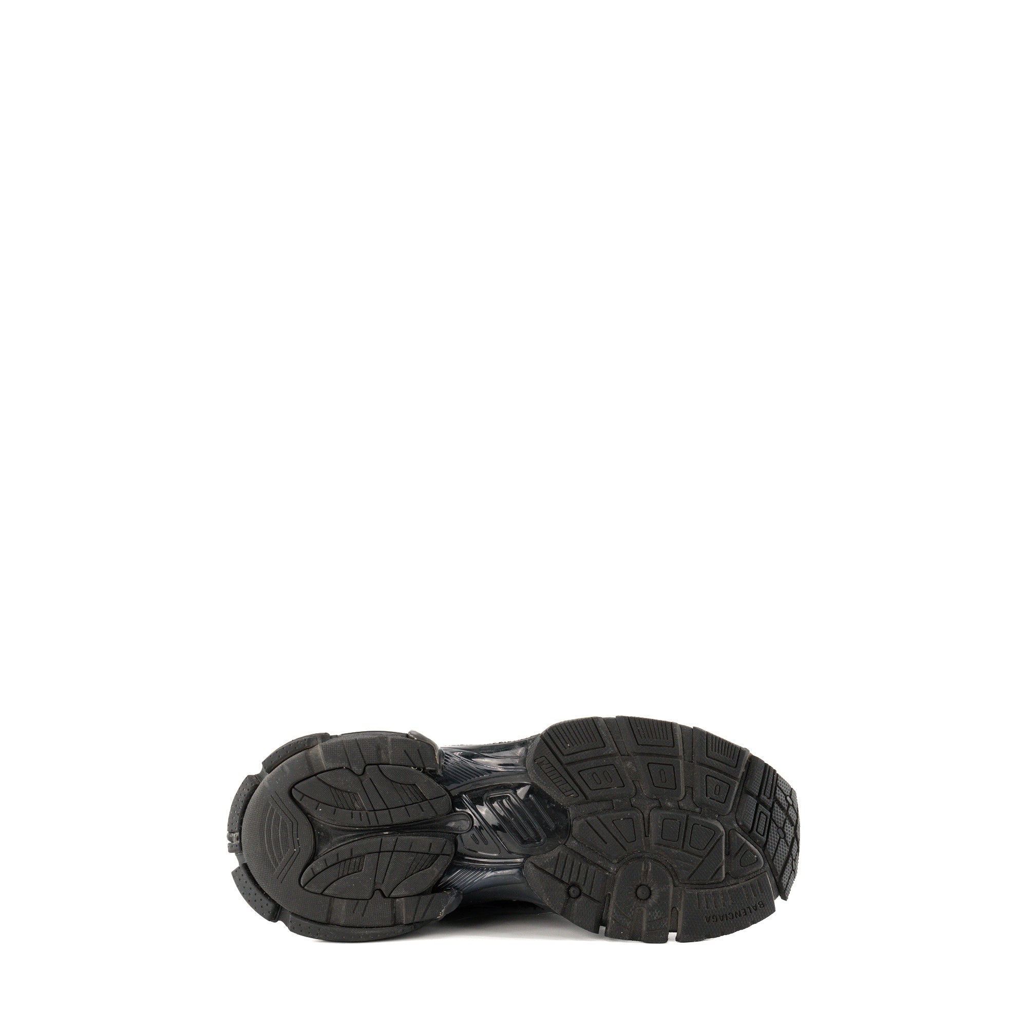BALENCIAGA - Sneakers Runner Balenciaga en toile et plastique noir (T37)