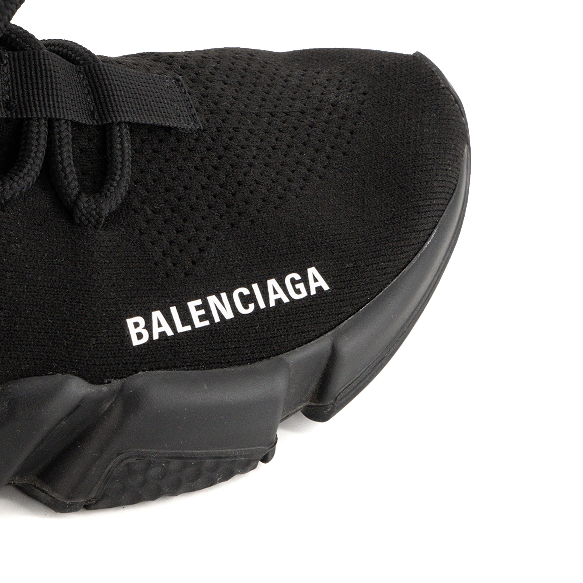 BALENCIAGA - Sneakers Speed Lace-Up Balenciaga en toile noire (T37)
