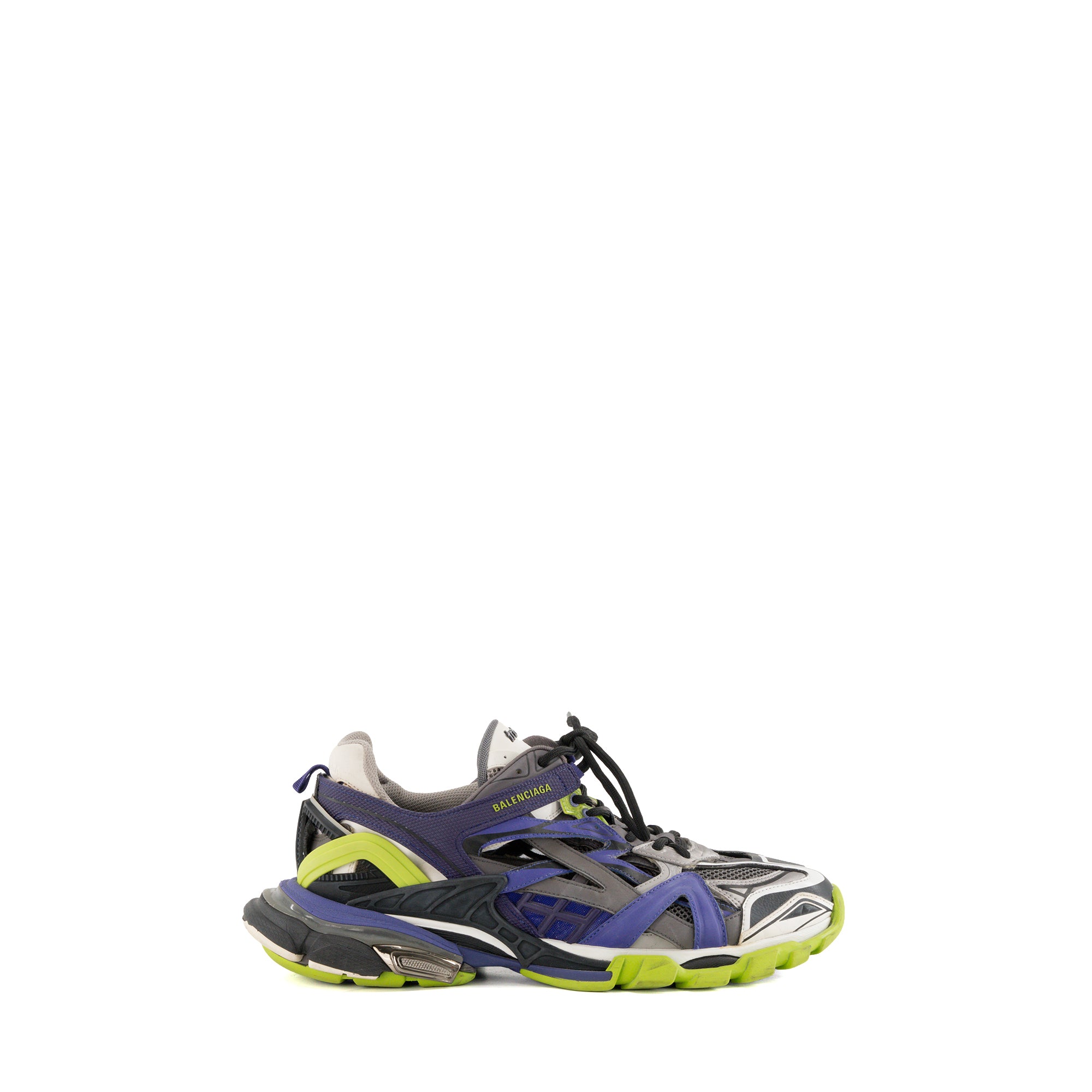 BALENCIAGA - Sneakers Track 2 Balenciaga en toile violette et grise (T44)
