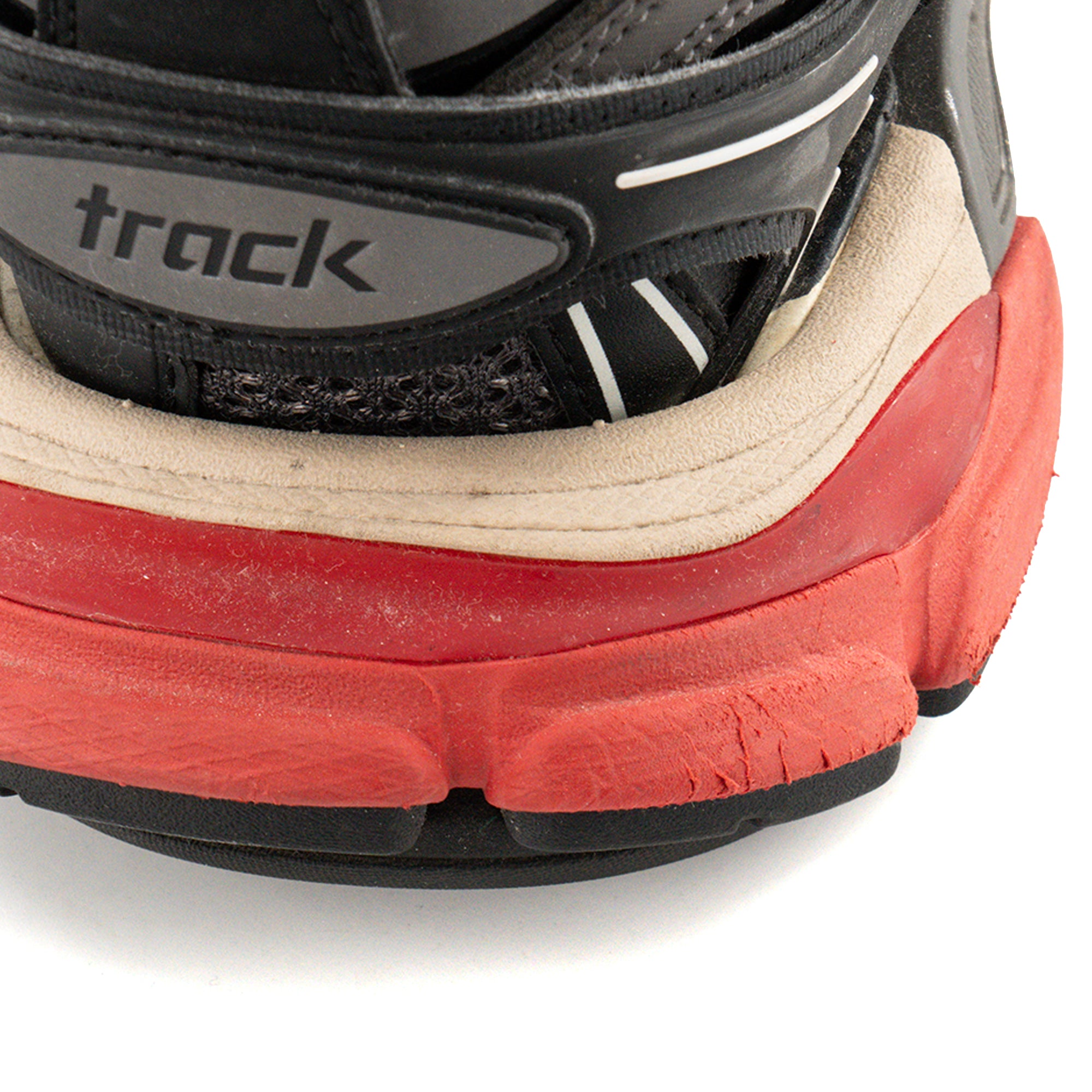 BALENCIAGA - Sneakers Track Balenciaga en cuir et toile noire (T36)