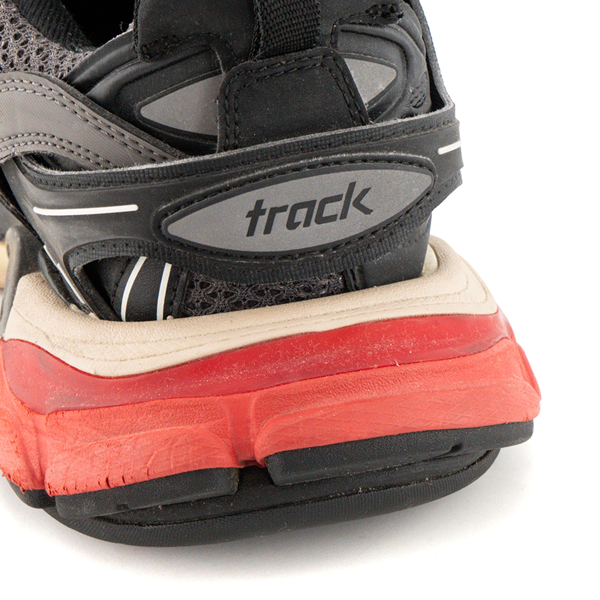 BALENCIAGA - Sneakers Track Balenciaga en cuir et toile noire (T36)
