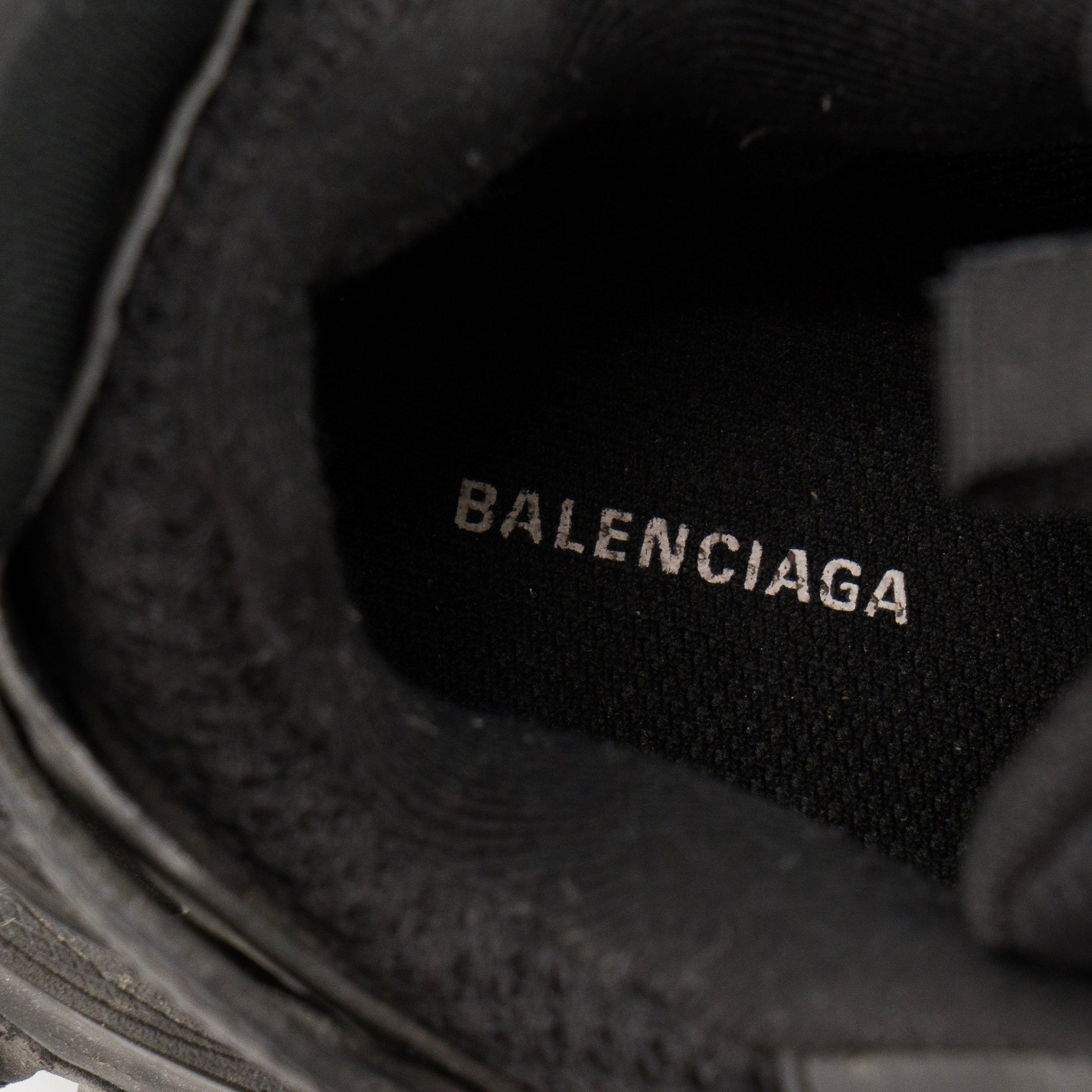 BALENCIAGA - Sneakers Track Balenciaga en toile et caoutchouc noir (T36)