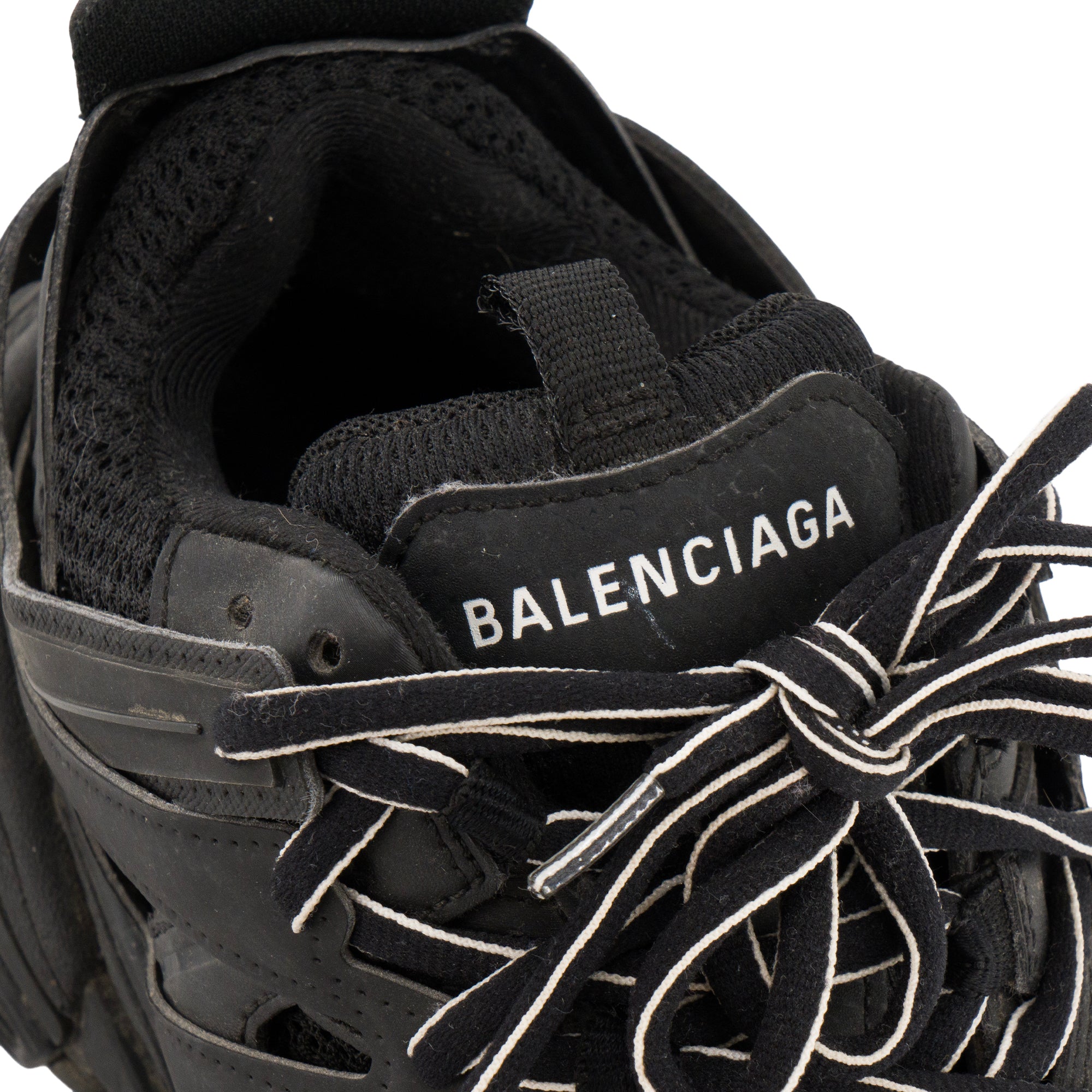 BALENCIAGA - Sneakers Track Balenciaga en toile et caoutchouc noir (T36)