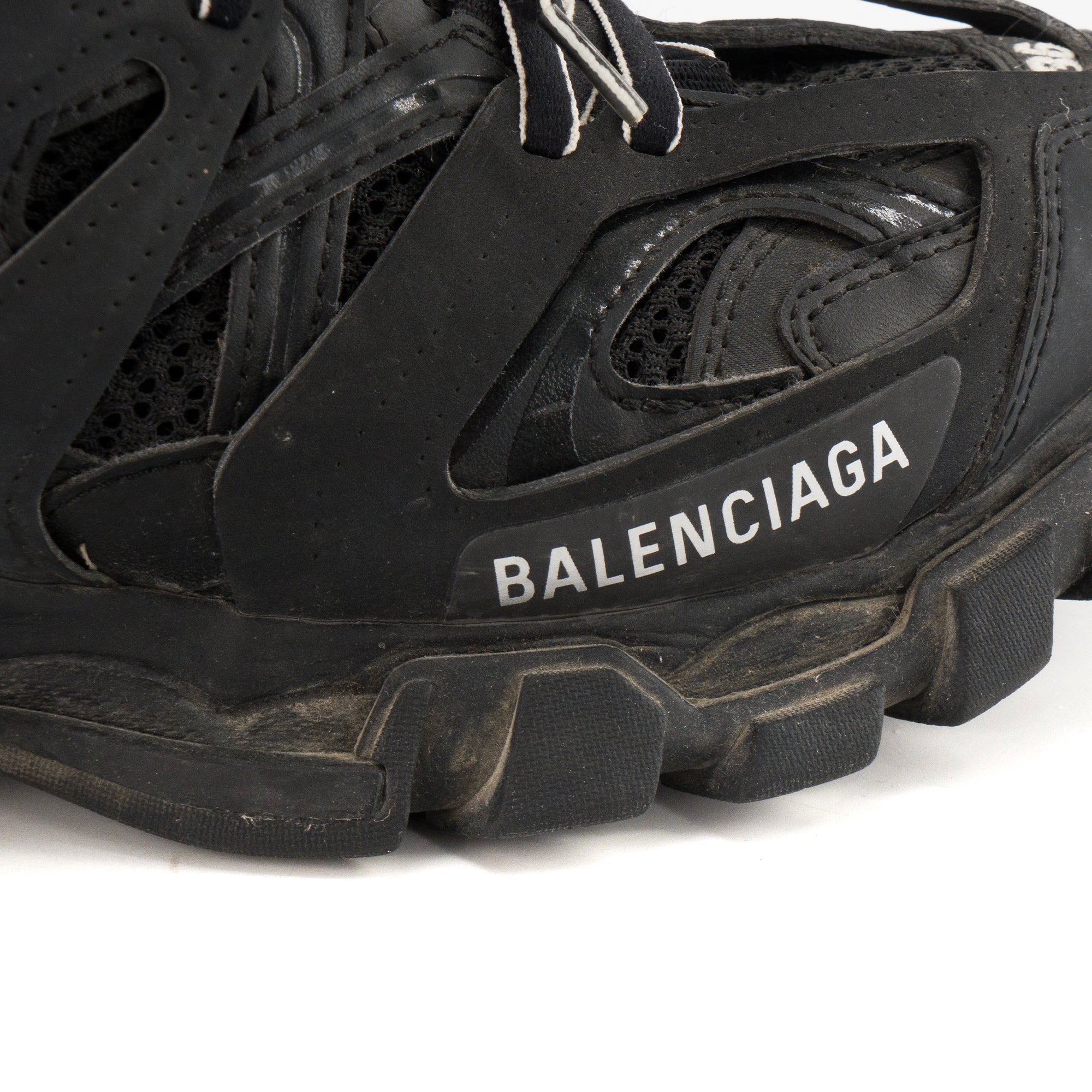 BALENCIAGA - Sneakers Track Balenciaga en toile et caoutchouc noir (T36)