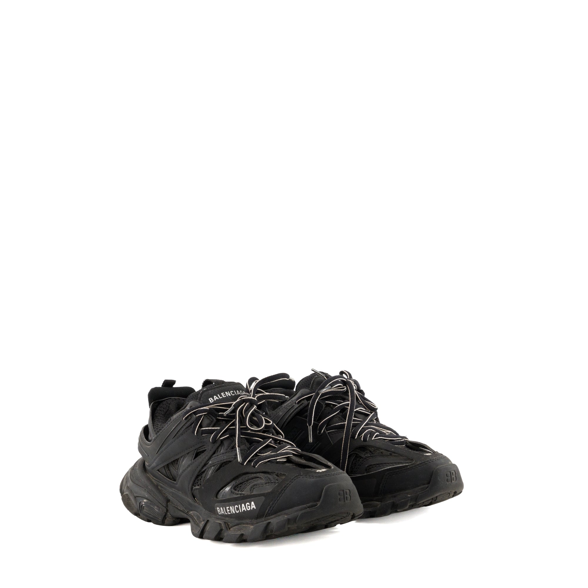 BALENCIAGA - Sneakers Track Balenciaga en toile et caoutchouc noir (T36)