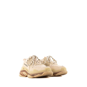 BALENCIAGA - Sneakers Triple S Balenciaga en toile beige (T38)