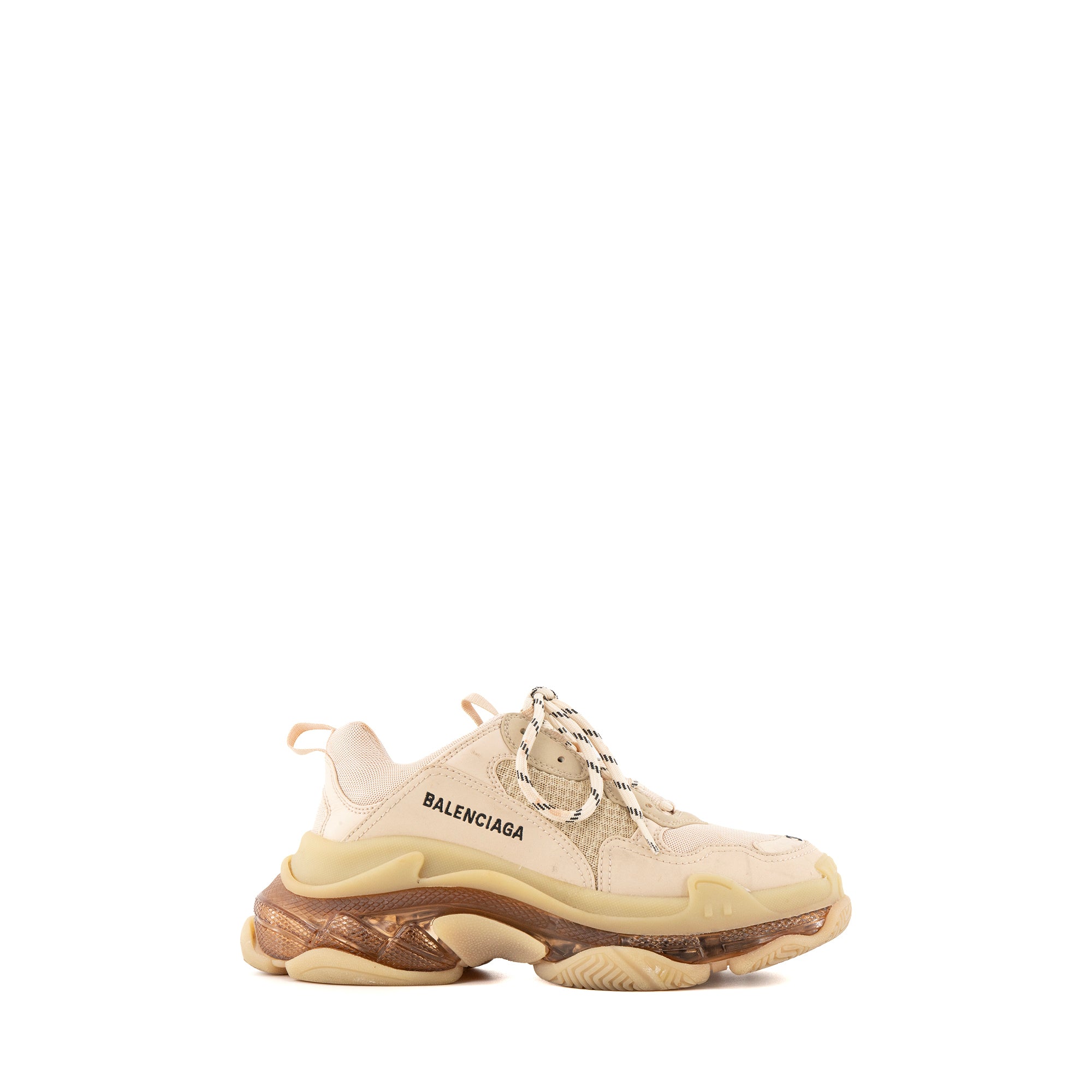 BALENCIAGA - Sneakers Triple S Balenciaga en toile beige (T38)