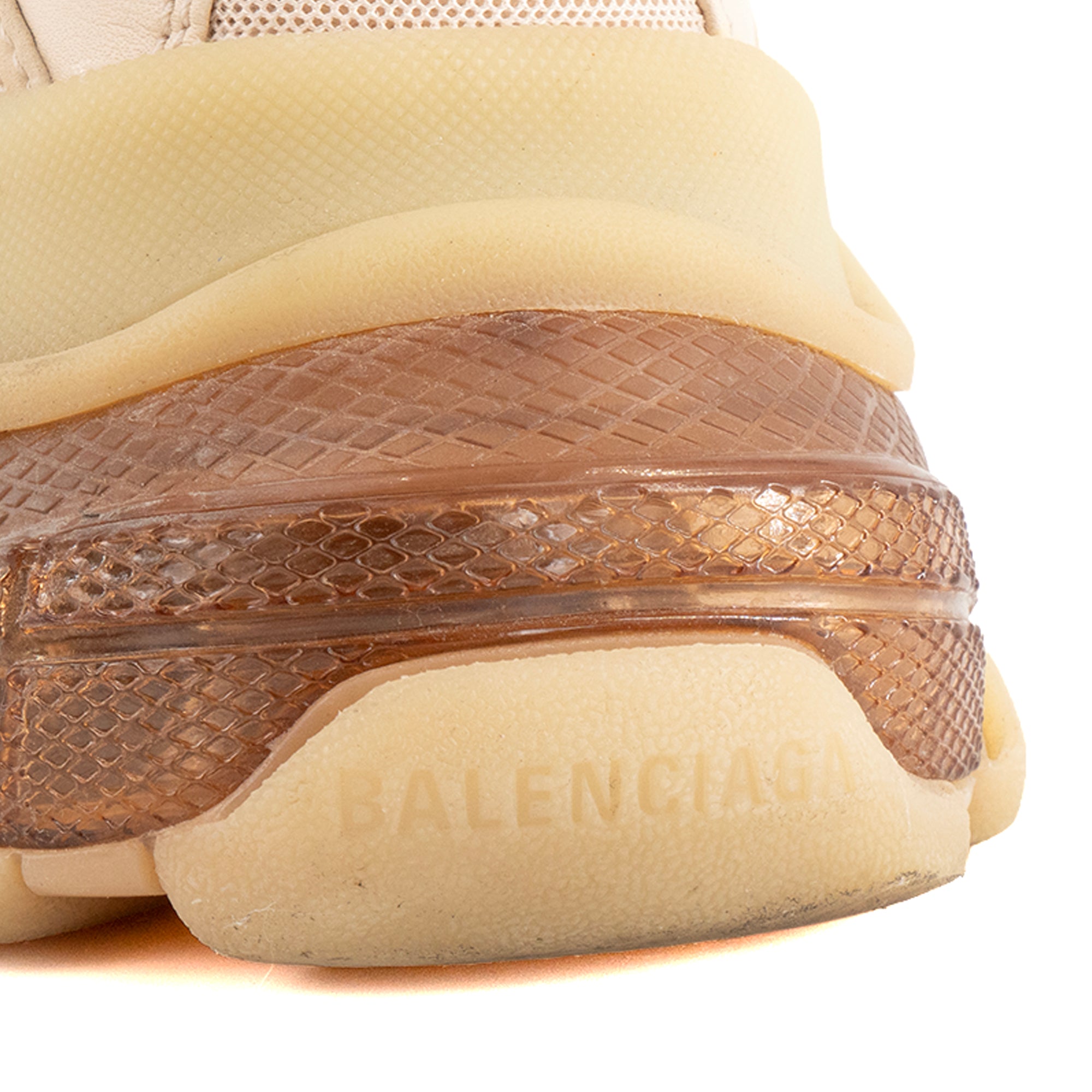 BALENCIAGA - Sneakers Triple S Balenciaga en toile beige (T38)