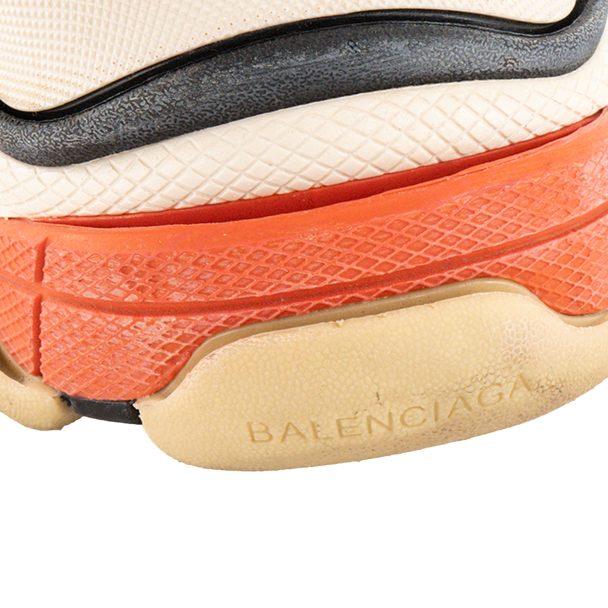 BALENCIAGA - Sneakers Triple S Balenciaga en toile et cuir noir (T41)