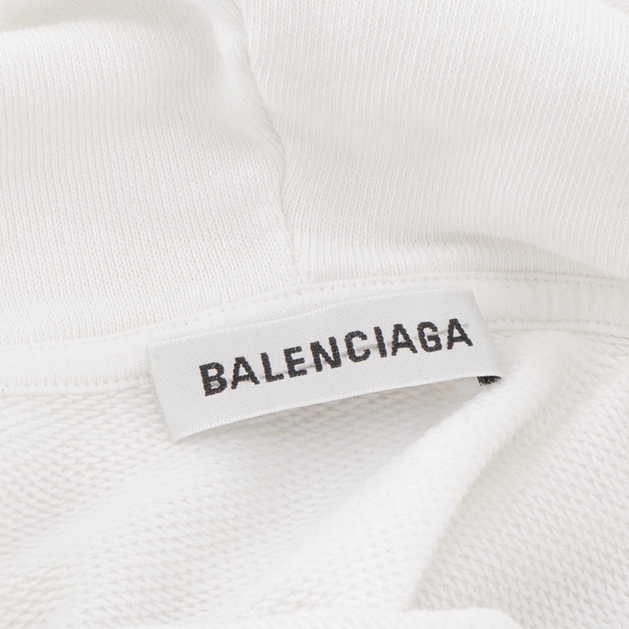 BALENCIAGA - Sweat à capuche Hoodie Balenciaga en coton blanc (XS)