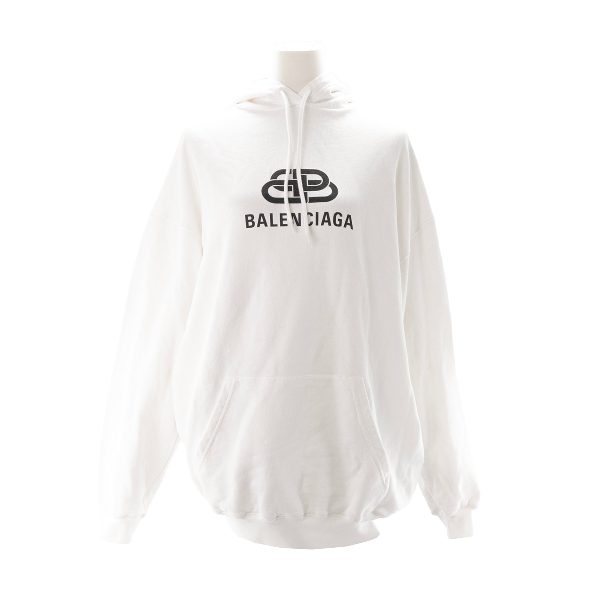 BALENCIAGA - Sweat à capuche Hoodie Balenciaga en coton blanc (XS)