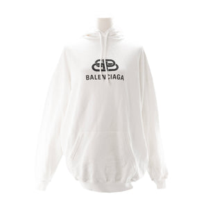 BALENCIAGA - Sweat à capuche Hoodie Balenciaga en coton blanc (XS)
