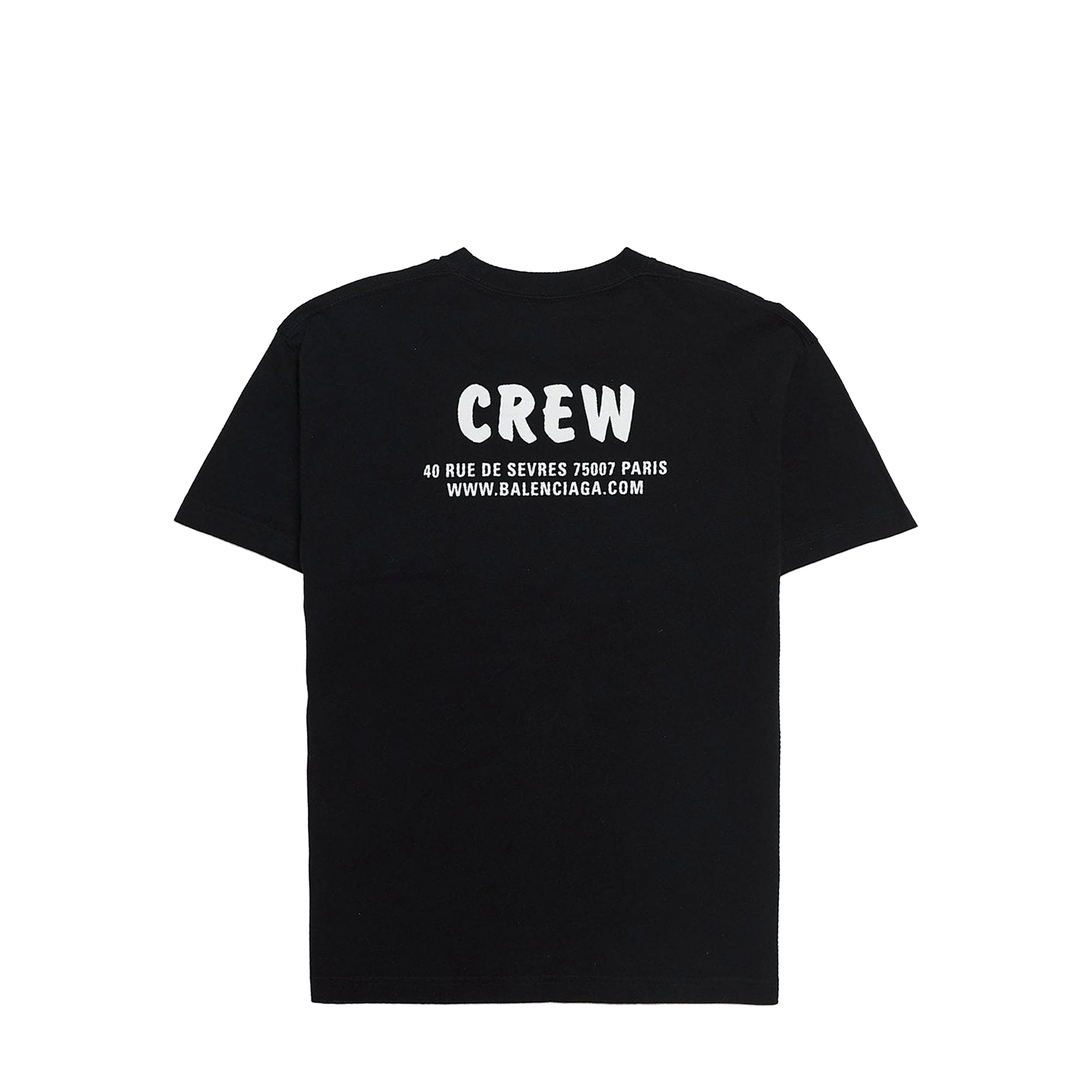 BALENCIAGA - Tee-shirt Crew Balenciaga en coton noir (L)