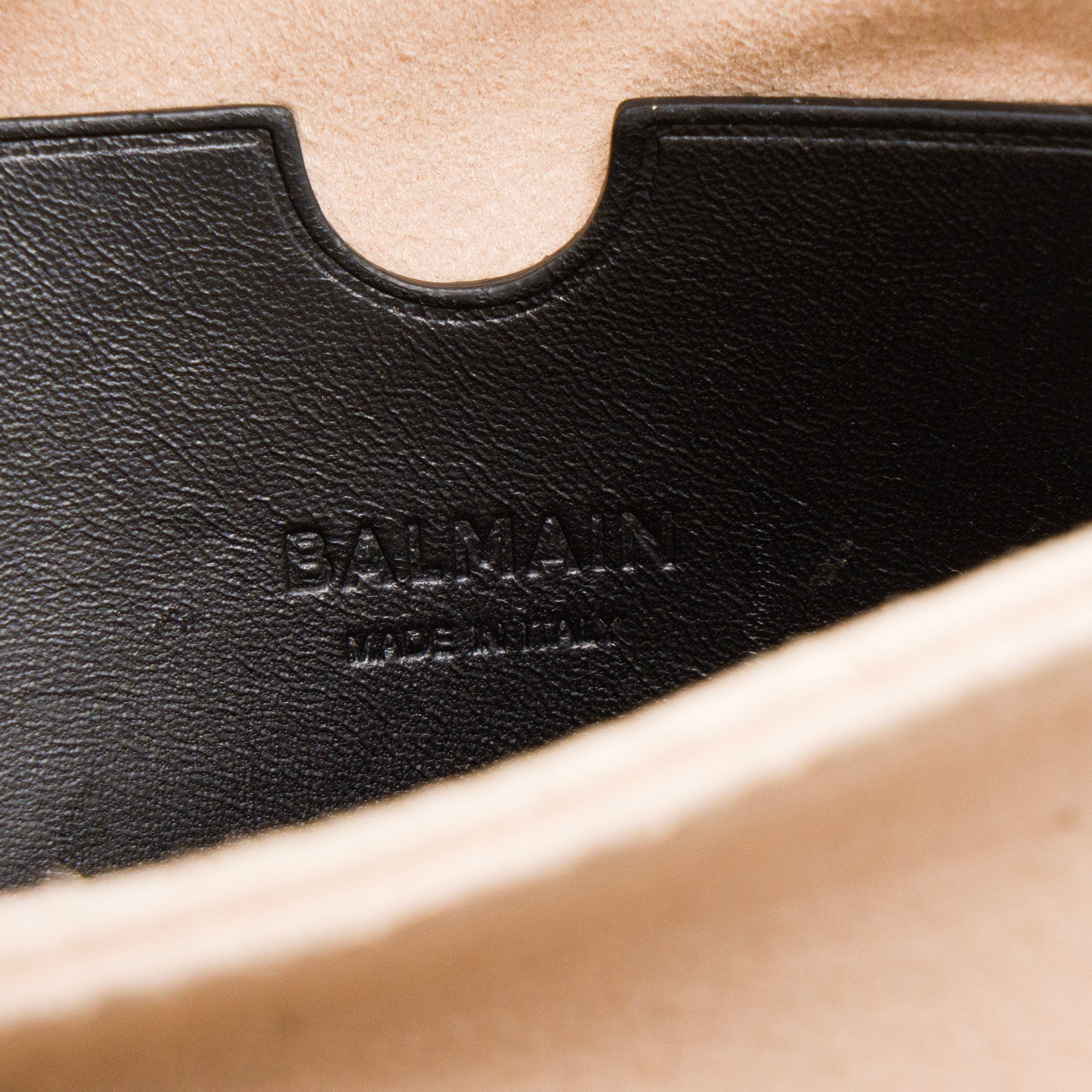 BALMAIN - Sac à bandoulière 1945 Soft Balmain en cuir matelassé noir