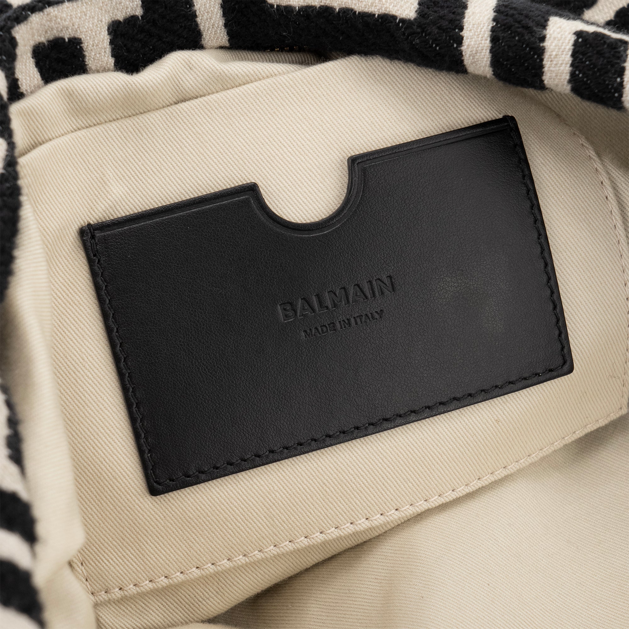 BALMAIN - Sac à épaule 1945 Soft Hobo Balmain en toile jacquard monogrammée