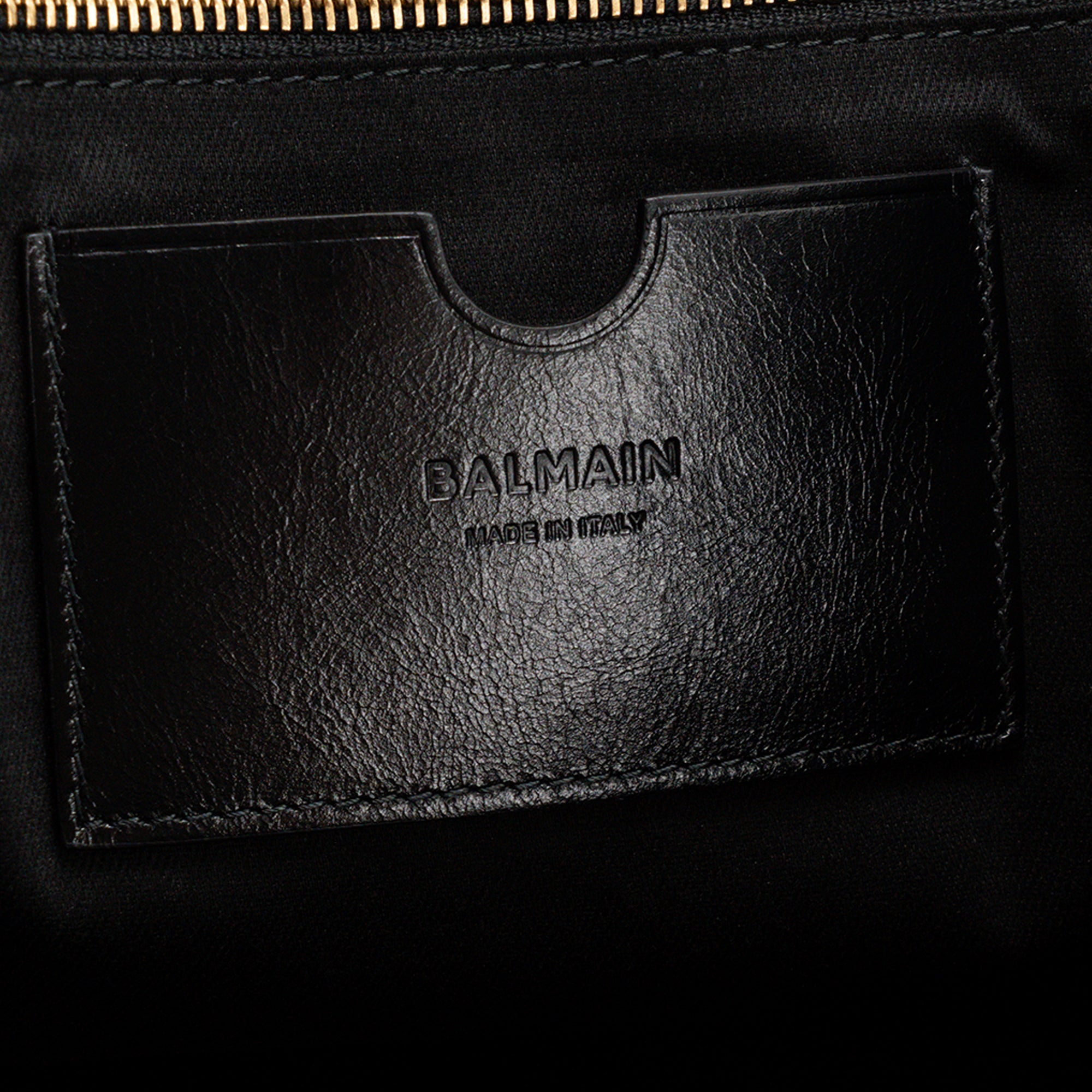 BALMAIN - Sac Cabas 1945 Soft Balmain en cuir froissé noir