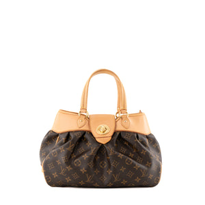 LOUIS VUITTON - Sac à main Boétie PM Louis Vuitton en toile enduite monogrammée marron vintage
