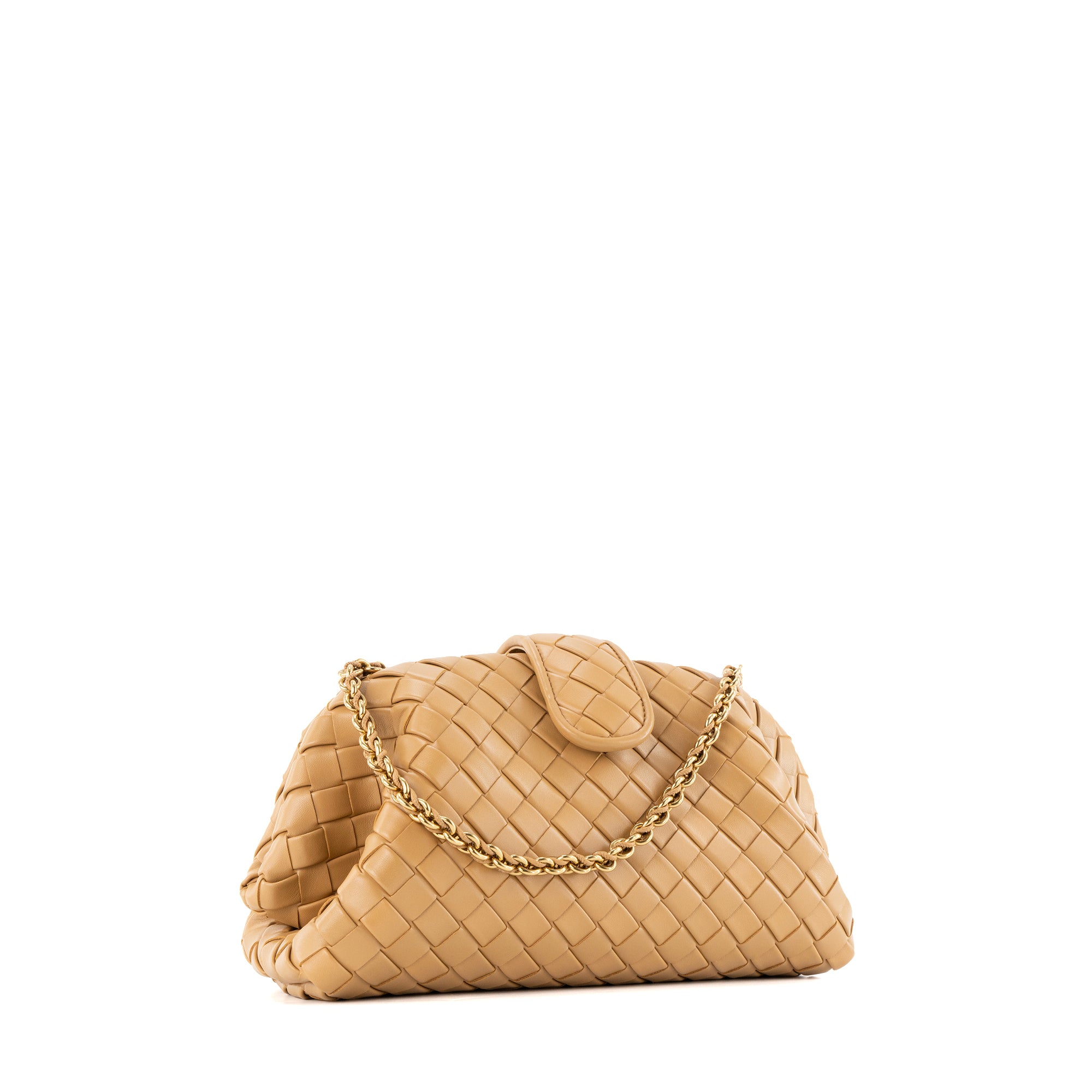 BOTTEGA VENETA - Sac à main Lauren 1980 Bottega Veneta en cuir lisse marron
