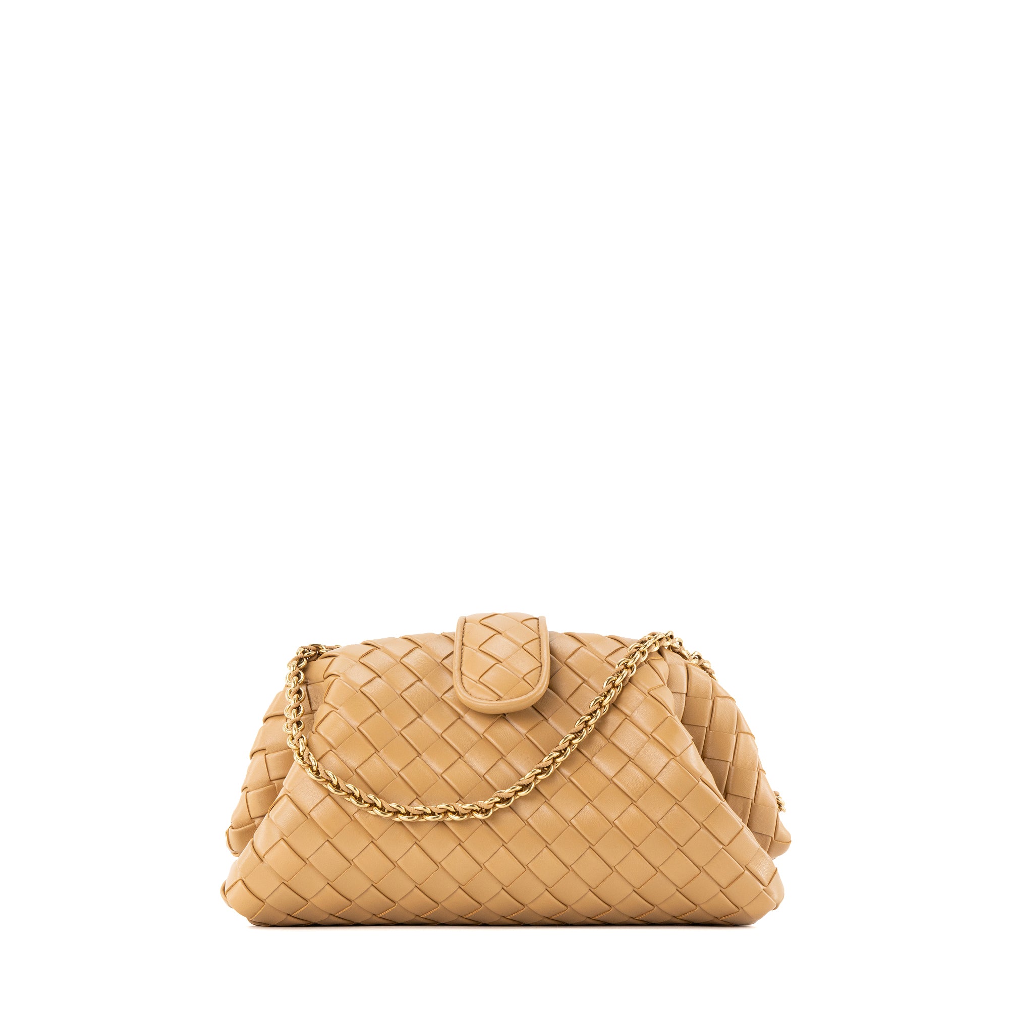 BOTTEGA VENETA - Sac à main Lauren 1980 Bottega Veneta en cuir lisse marron