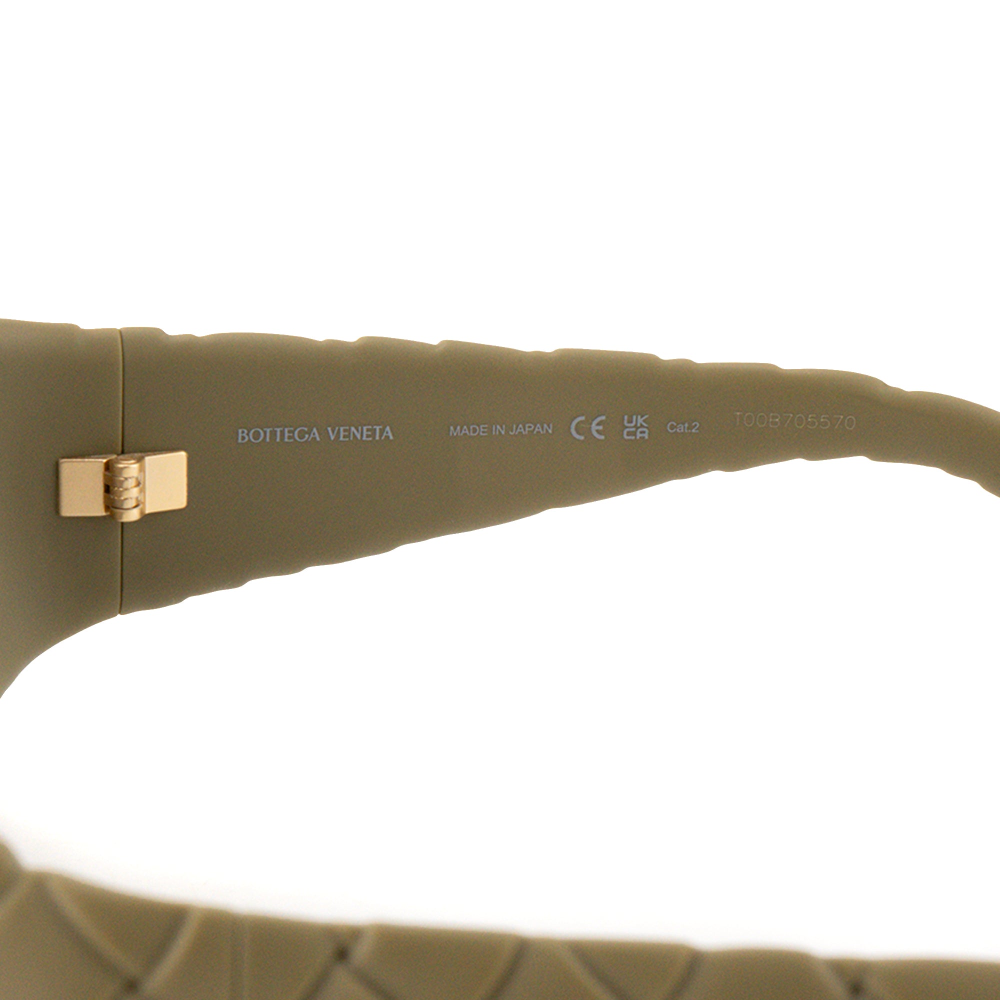 BOTTEGA VENETA - Lunettes de soleil Intrecciato Bottega Veneta en plastique kaki