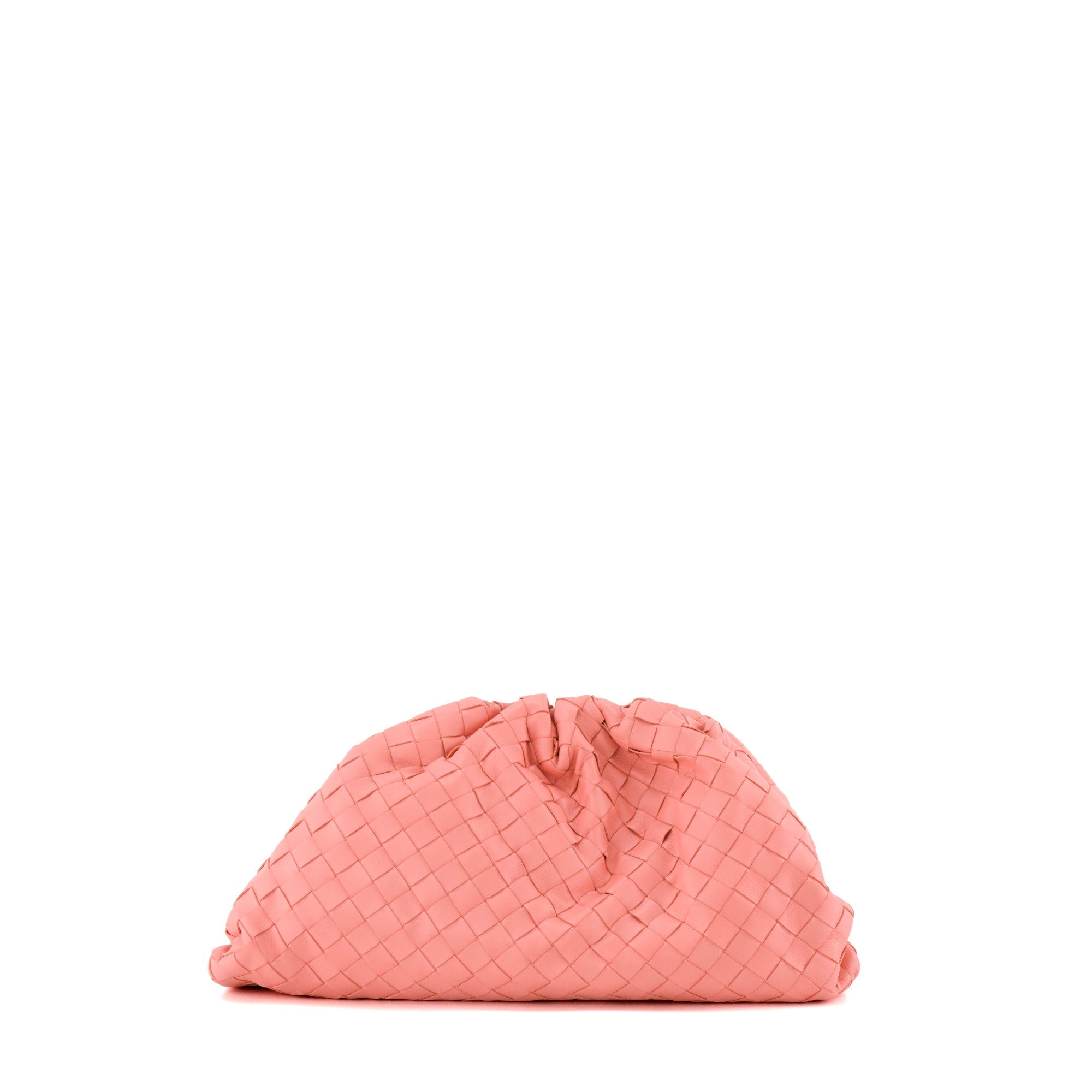 BOTTEGA VENETA - Pochette Pouch Bottega Veneta en cuir intrecciato rose