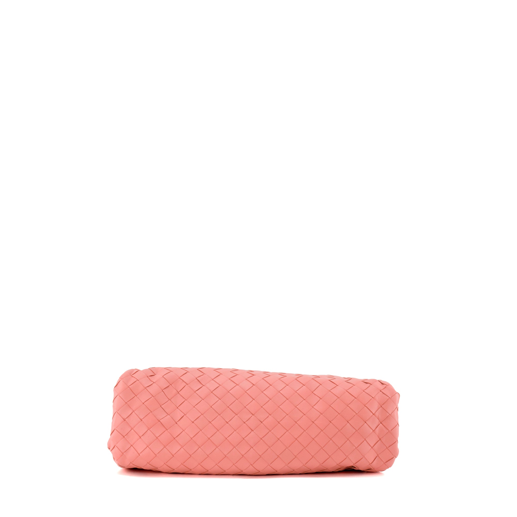 BOTTEGA VENETA - Pochette Pouch Bottega Veneta en cuir intrecciato rose