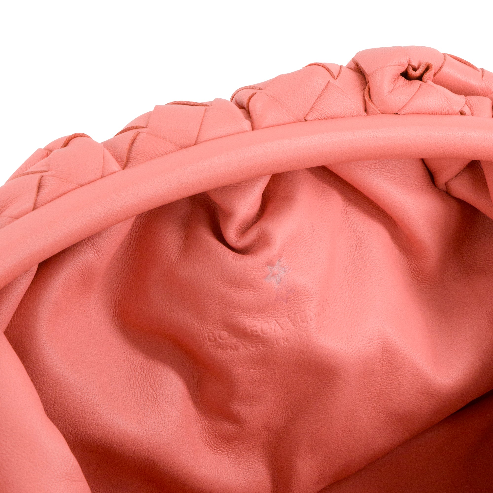 BOTTEGA VENETA - Pochette Pouch Bottega Veneta en cuir intrecciato rose