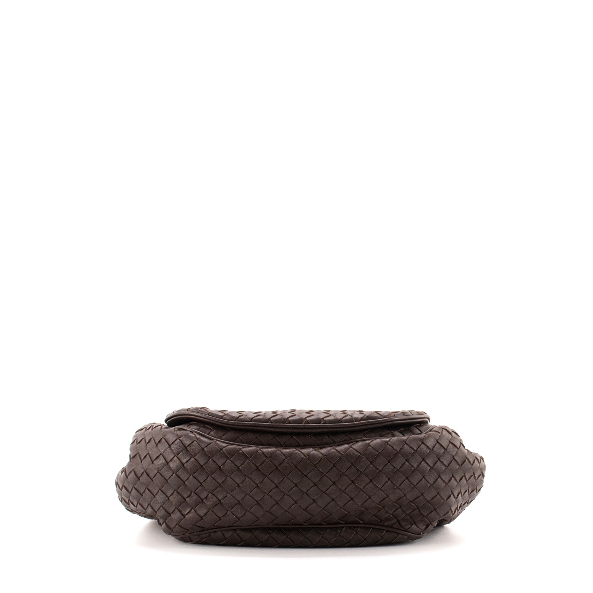 BOTTEGA VENETA - Bottega Veneta shoulder bag in vintage brown intrecciato leather