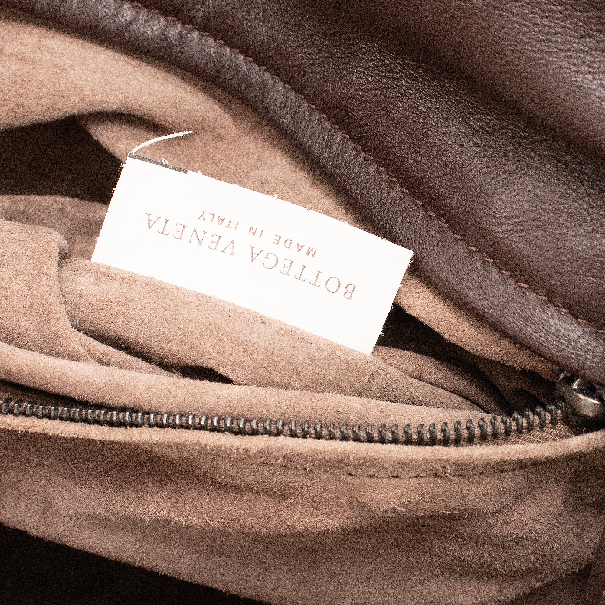 BOTTEGA VENETA - Bottega Veneta shoulder bag in vintage brown intrecciato leather