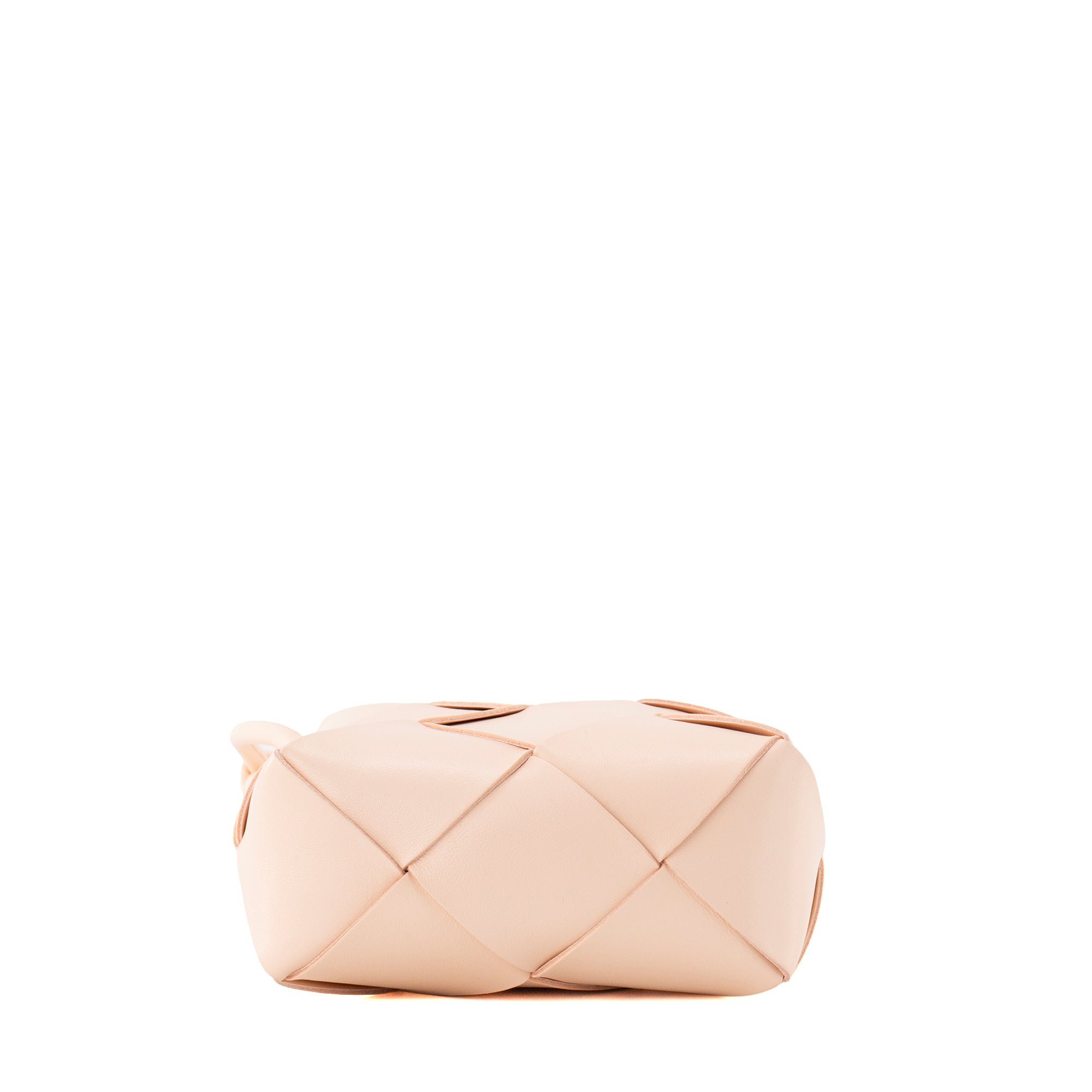 BOTTEGA VENETA - Sac à bandoulière Cassette Mini Bottega Veneta en cuir intrecciato rose