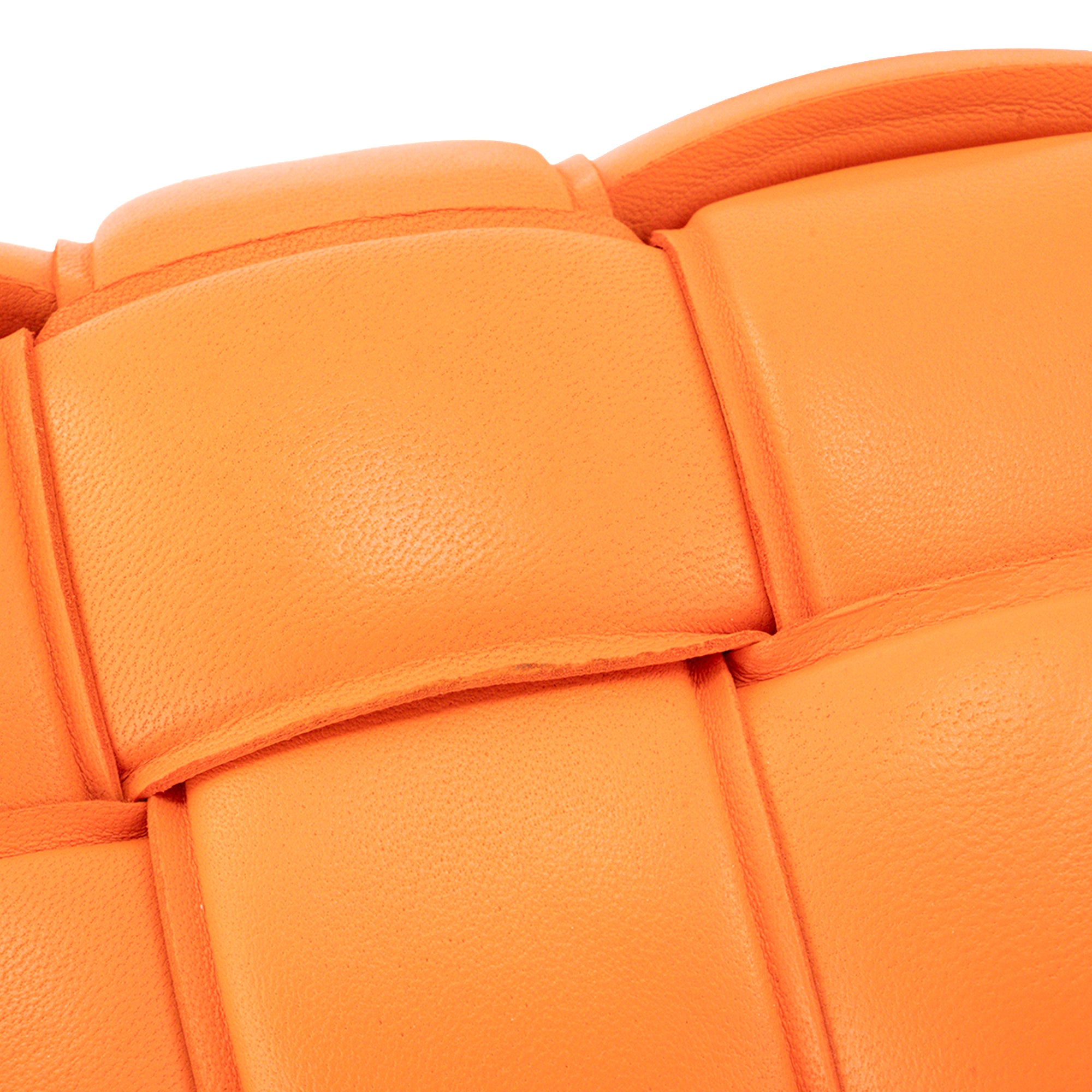 BOTTEGA VENETA - Sac à bandoulière Padded Cassette Bottega Veneta en cuir orange
