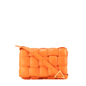 BOTTEGA VENETA - Sac à bandoulière Padded Cassette Bottega Veneta en cuir orange