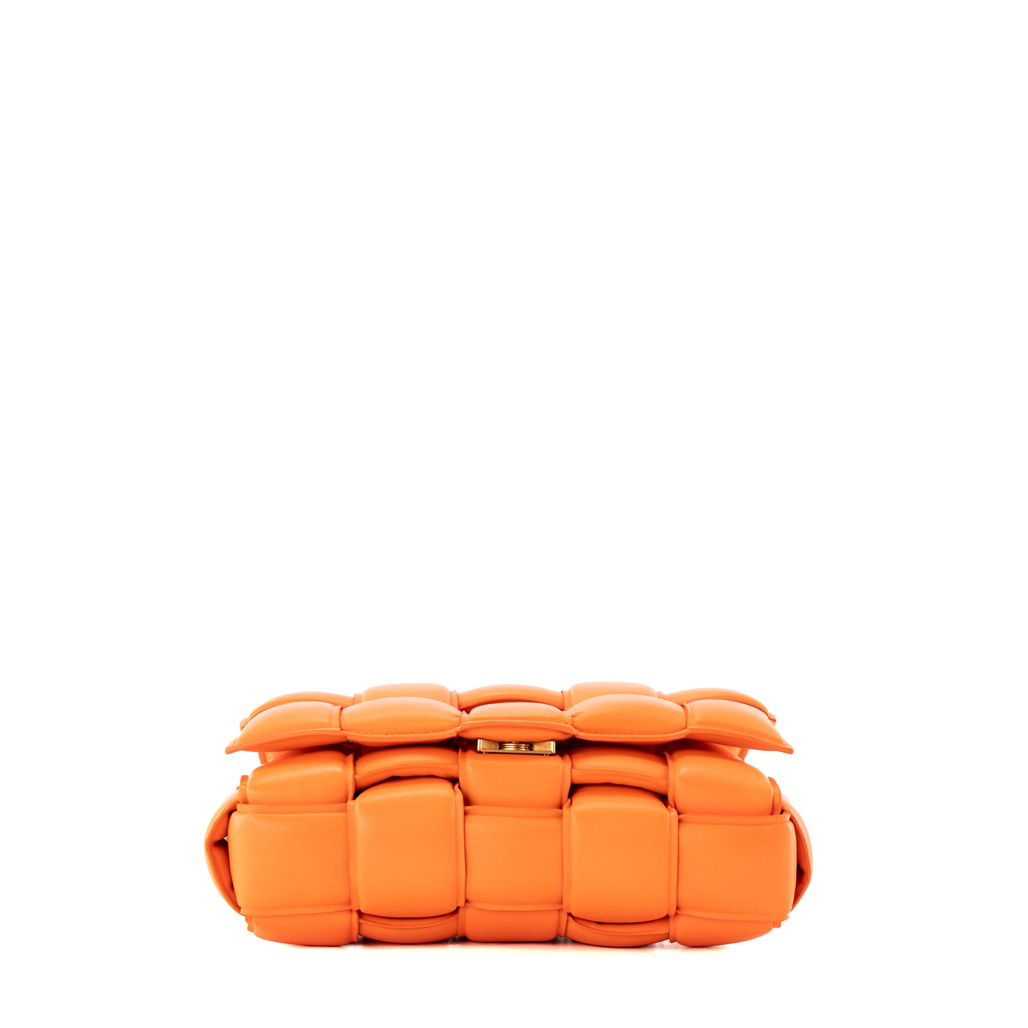 BOTTEGA VENETA - Sac à bandoulière Padded Cassette Bottega Veneta en cuir orange