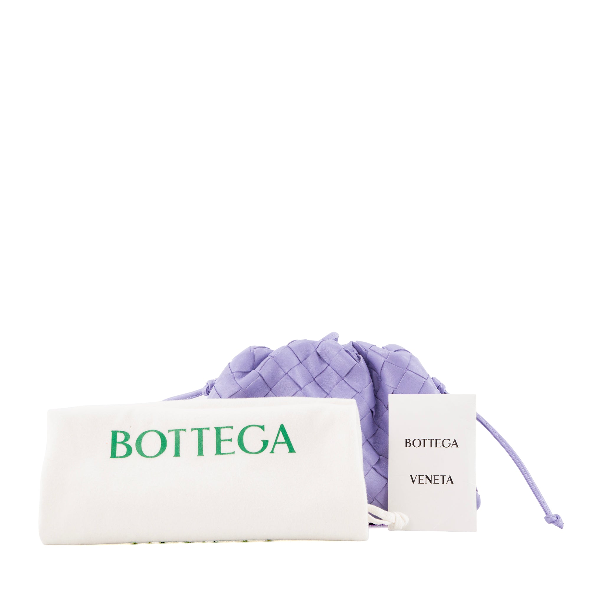 BOTTEGA VENETA - Sac à bandoulière Pouch Mini Bottega Veneta en cuir intrecciato violet