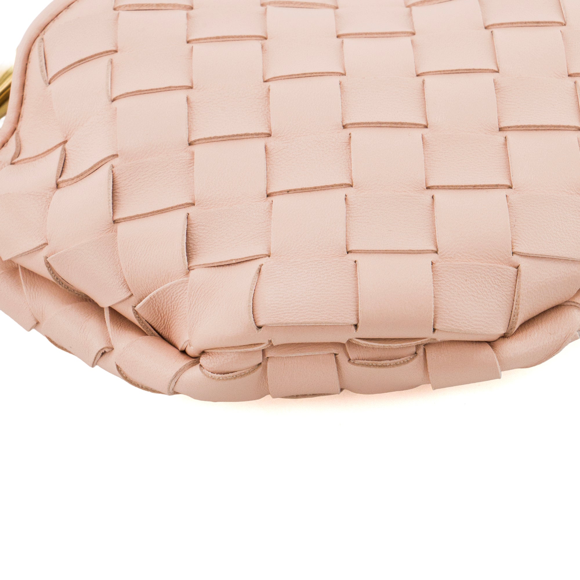 BOTTEGA VENETA - Sac à bandoulière Sardine Micro Bottega Veneta en cuir intrecciato rose