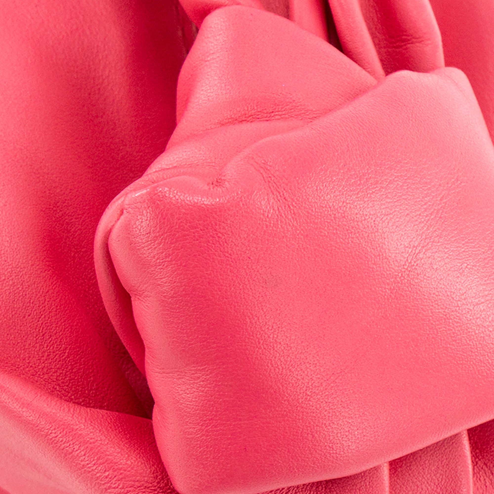 BOTTEGA VENETA - Sac à épaule Double Knot Bottega Veneta en cuir lisse rose