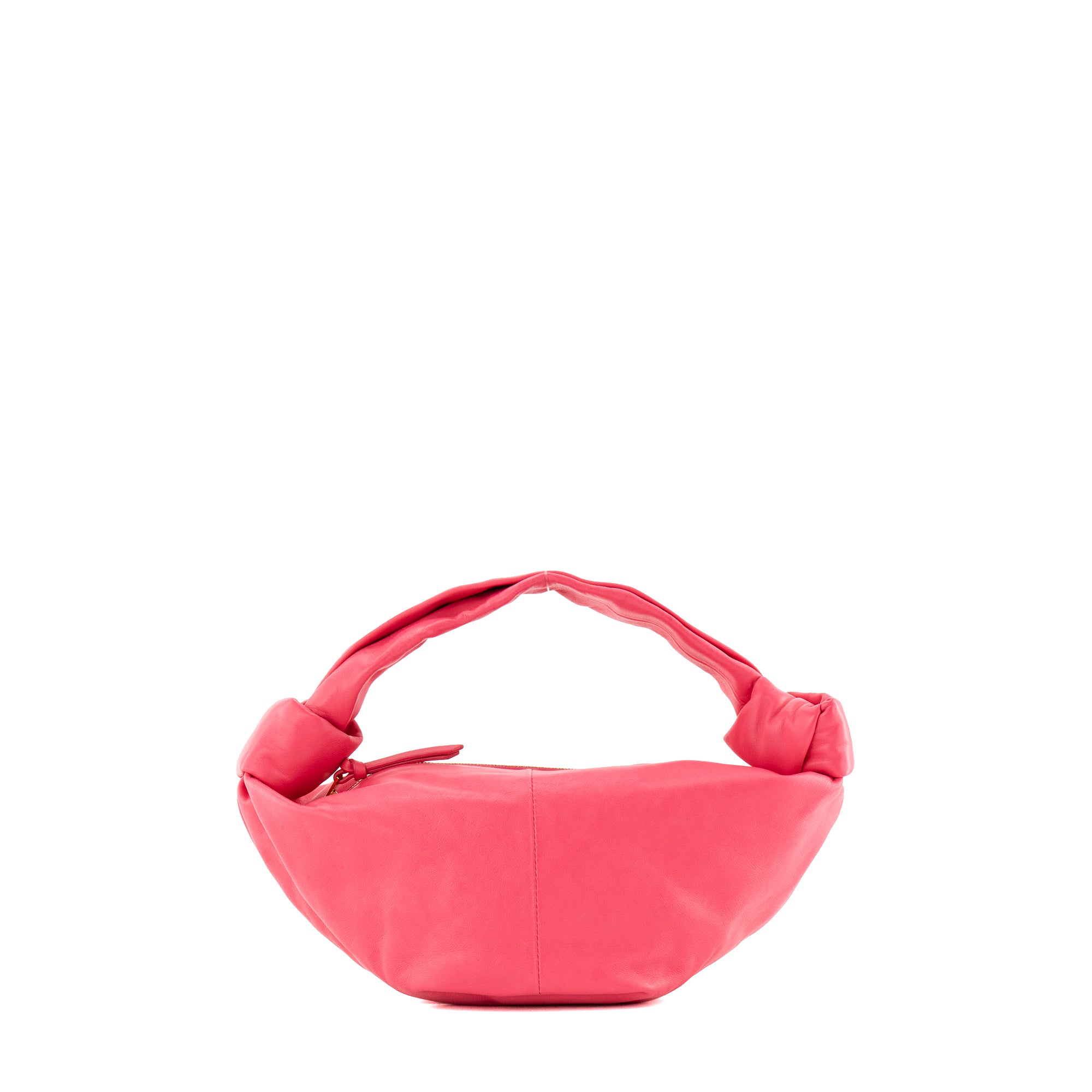 BOTTEGA VENETA - Sac à épaule Double Knot Bottega Veneta en cuir lisse rose