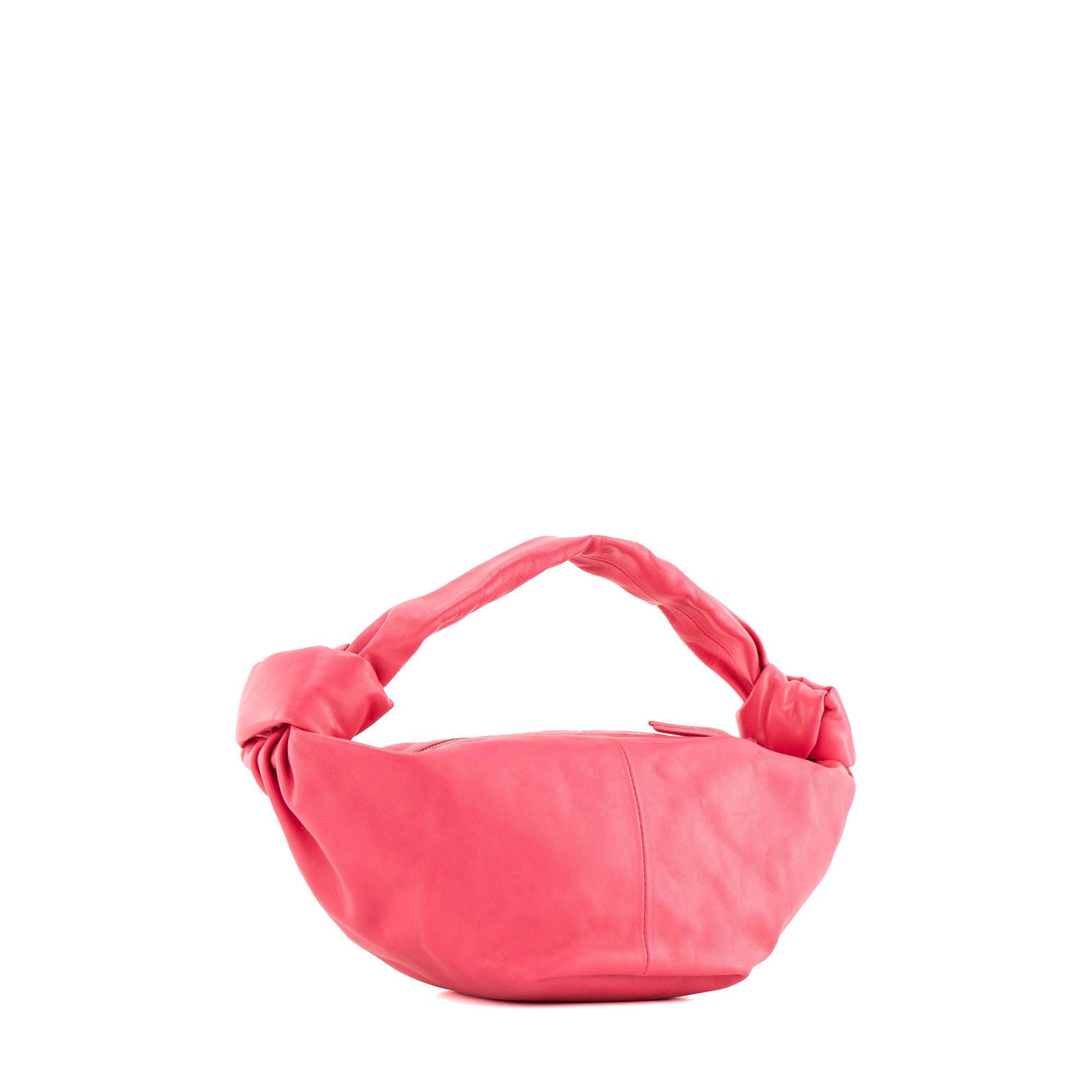 BOTTEGA VENETA - Sac à épaule Double Knot Bottega Veneta en cuir lisse rose