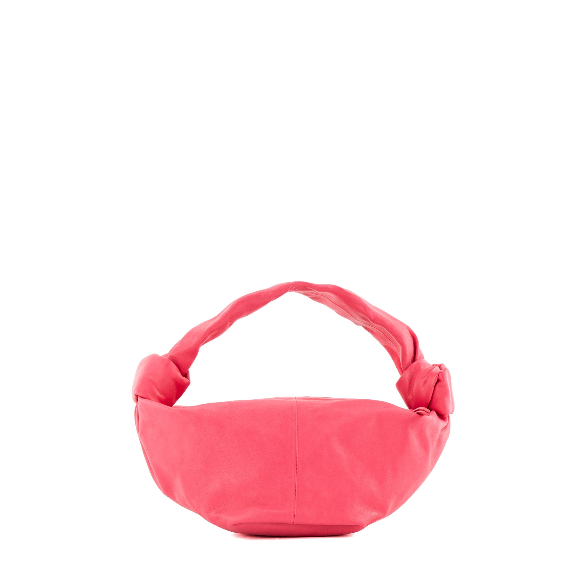 BOTTEGA VENETA - Sac à épaule Double Knot Bottega Veneta en cuir lisse rose
