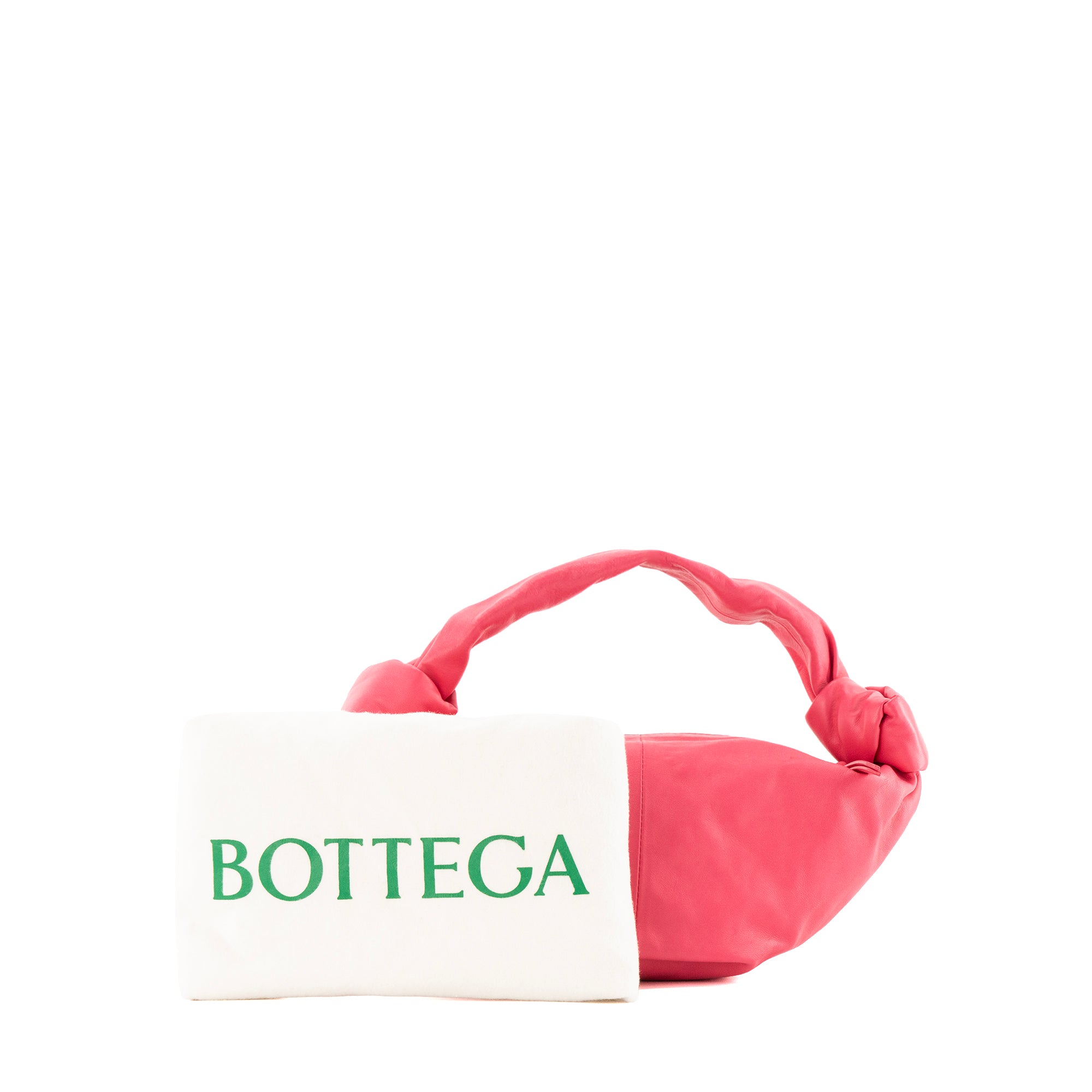 BOTTEGA VENETA - Sac à épaule Double Knot Bottega Veneta en cuir lisse rose