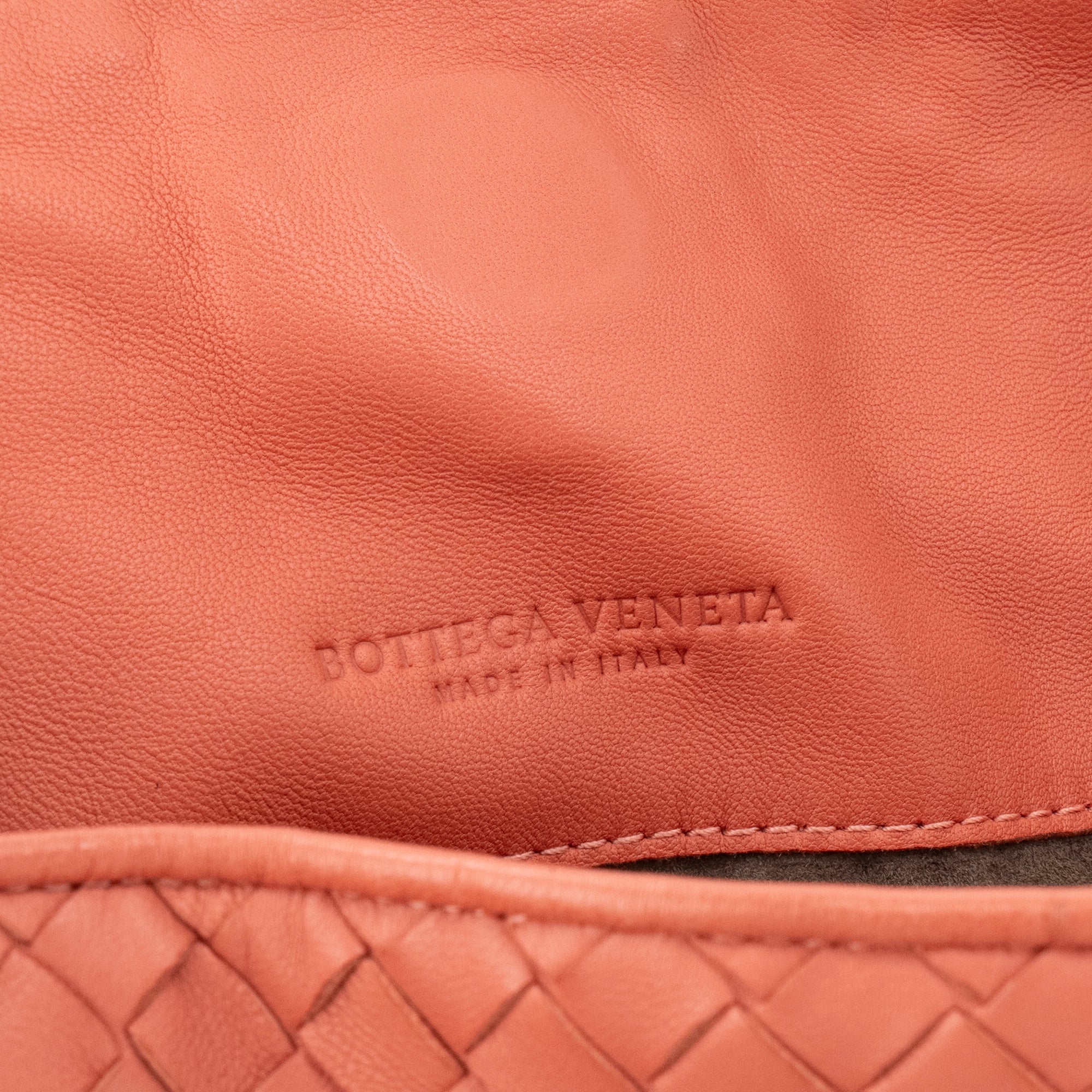 BOTTEGA VENETA - Sac à main Guarda Bottega Veneta en cuir corail