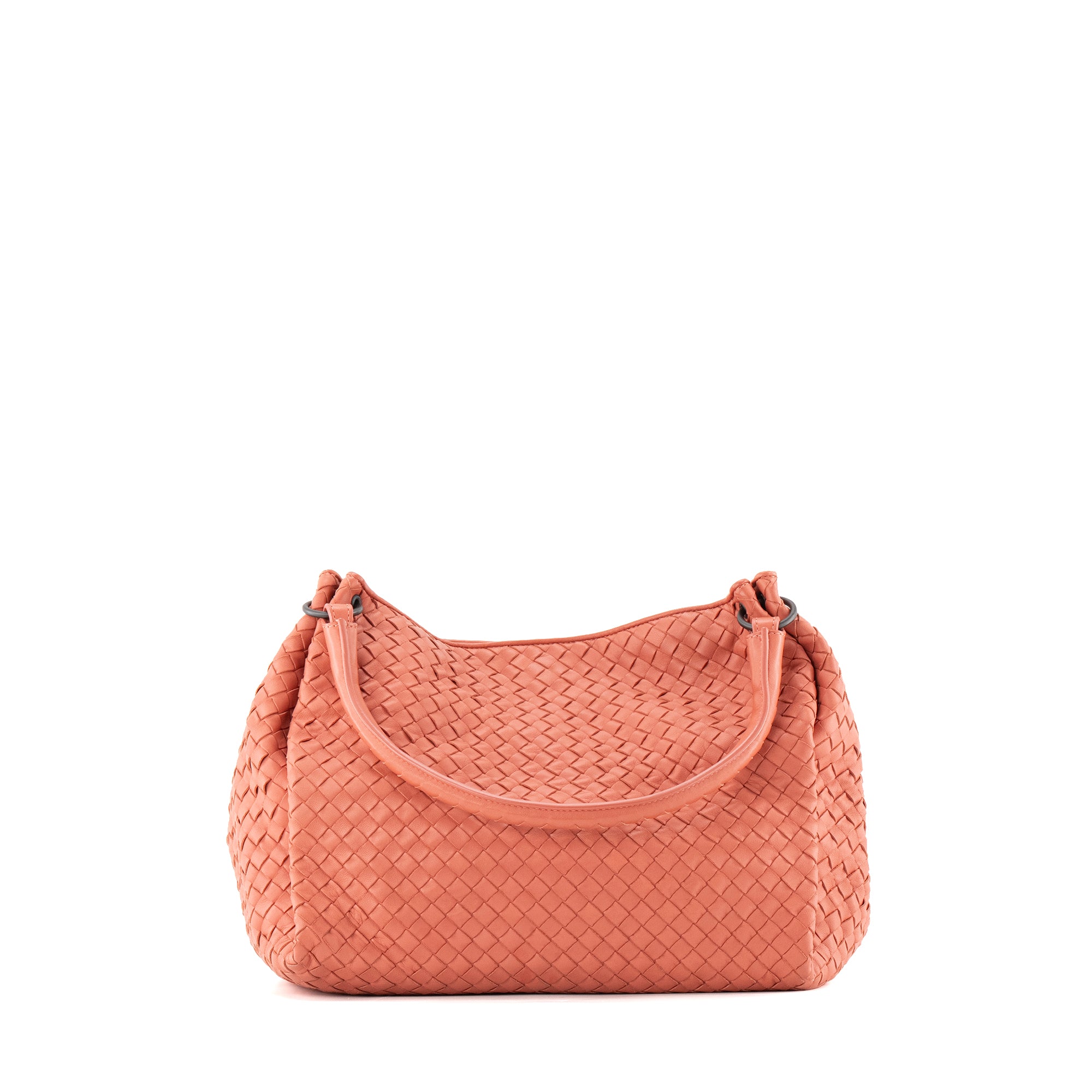 BOTTEGA VENETA - Sac à main Guarda Bottega Veneta en cuir corail