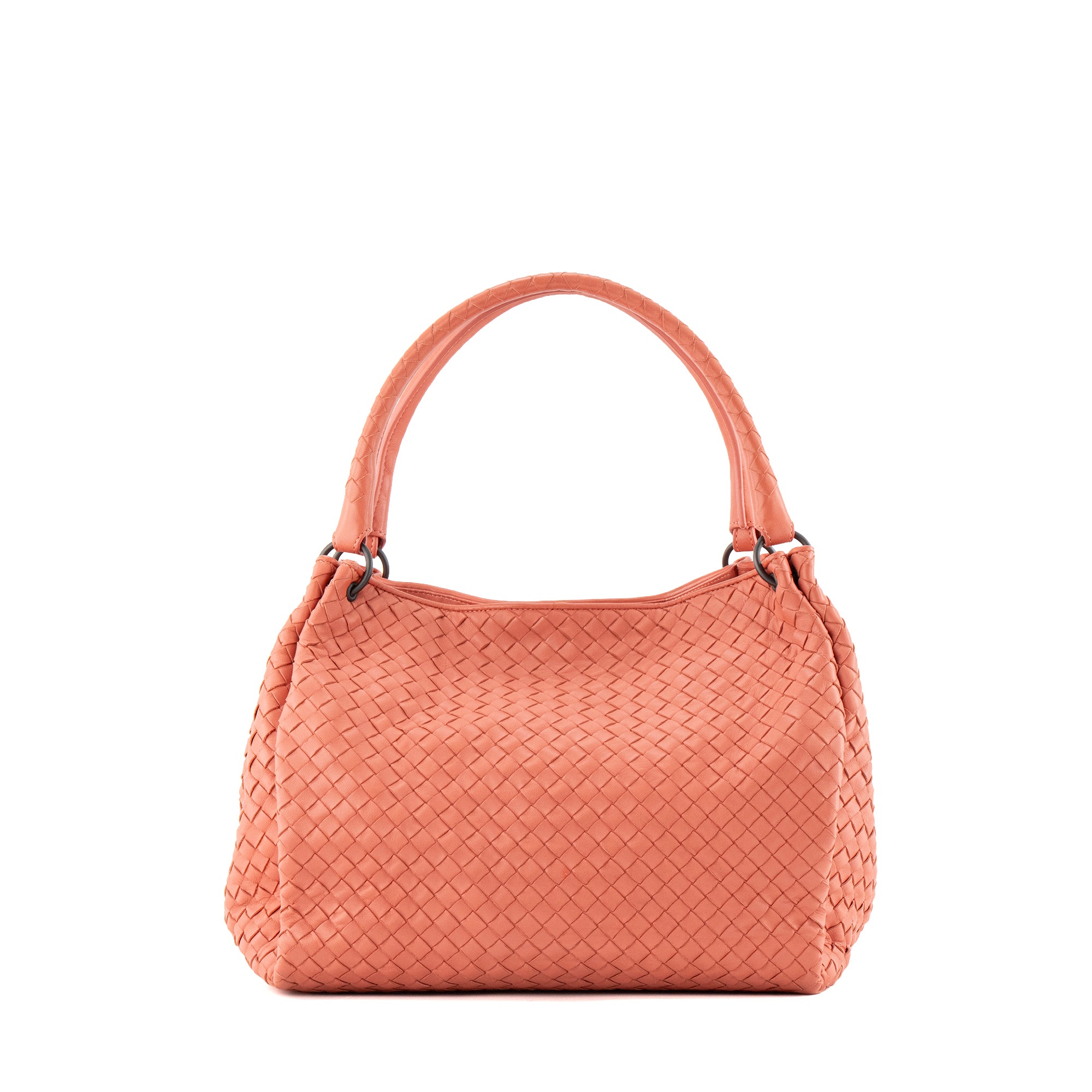 BOTTEGA VENETA - Sac à main Guarda Bottega Veneta en cuir corail