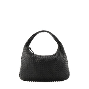 BOTTEGA VENETA - Sac à main Hop Bottega Veneta en cuir intrecciato noir